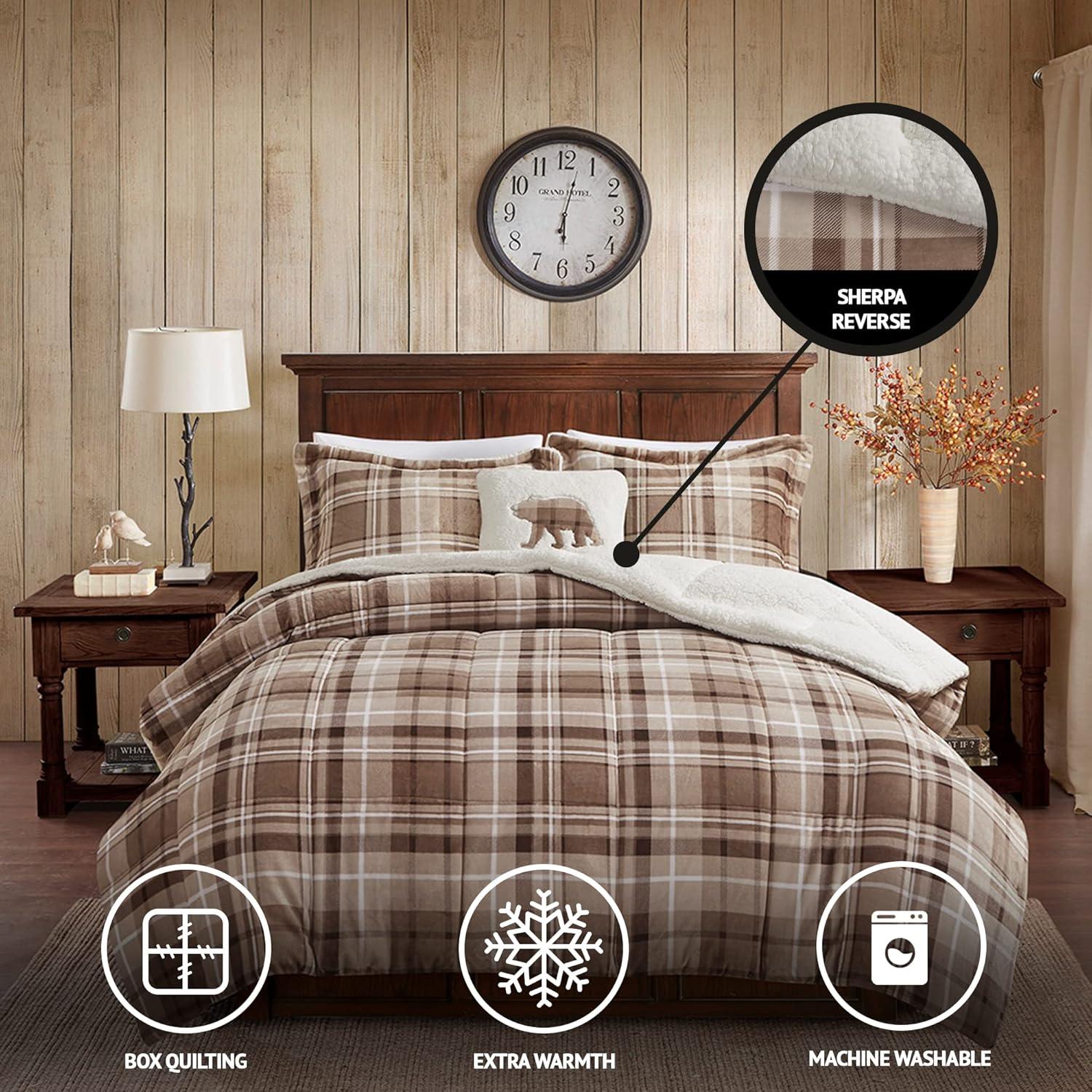 Woolrich Alton Plush to Sherpa Down Alternative Comforter Set