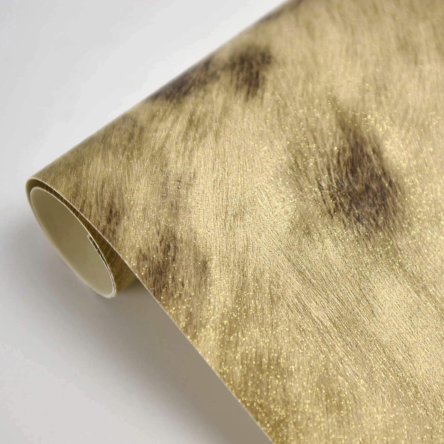 Brewster Manarola Light Brown Cow Wallpaper, 21-in by 33-ft, 57.8 sq. ft