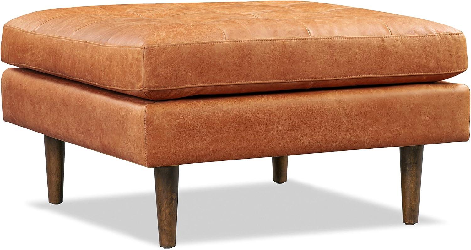 Athan Full-Grain Italian Genuine Leather Bench