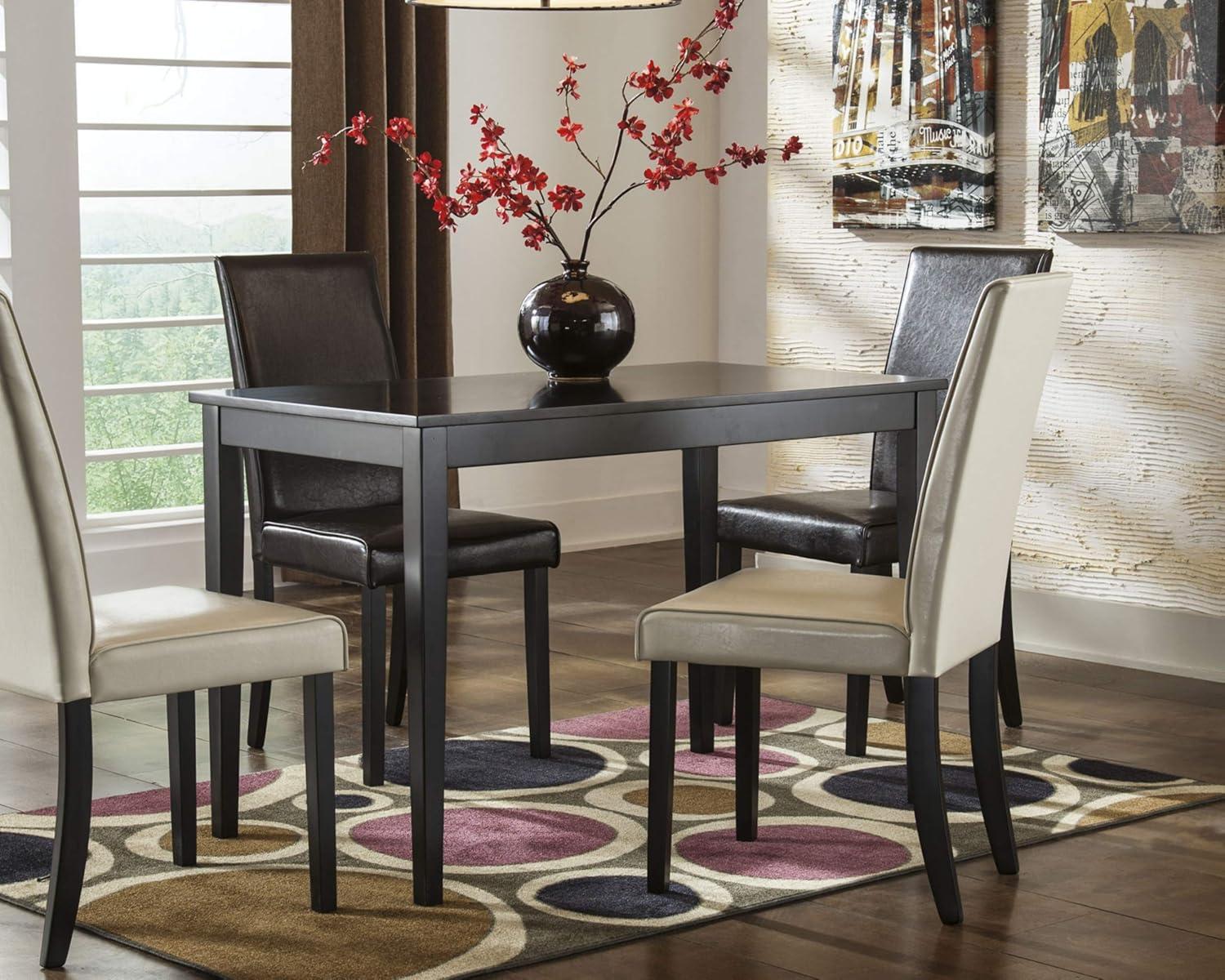 Signature Design by Ashley Contemporary Kimonte Dining Table, Dark Brown