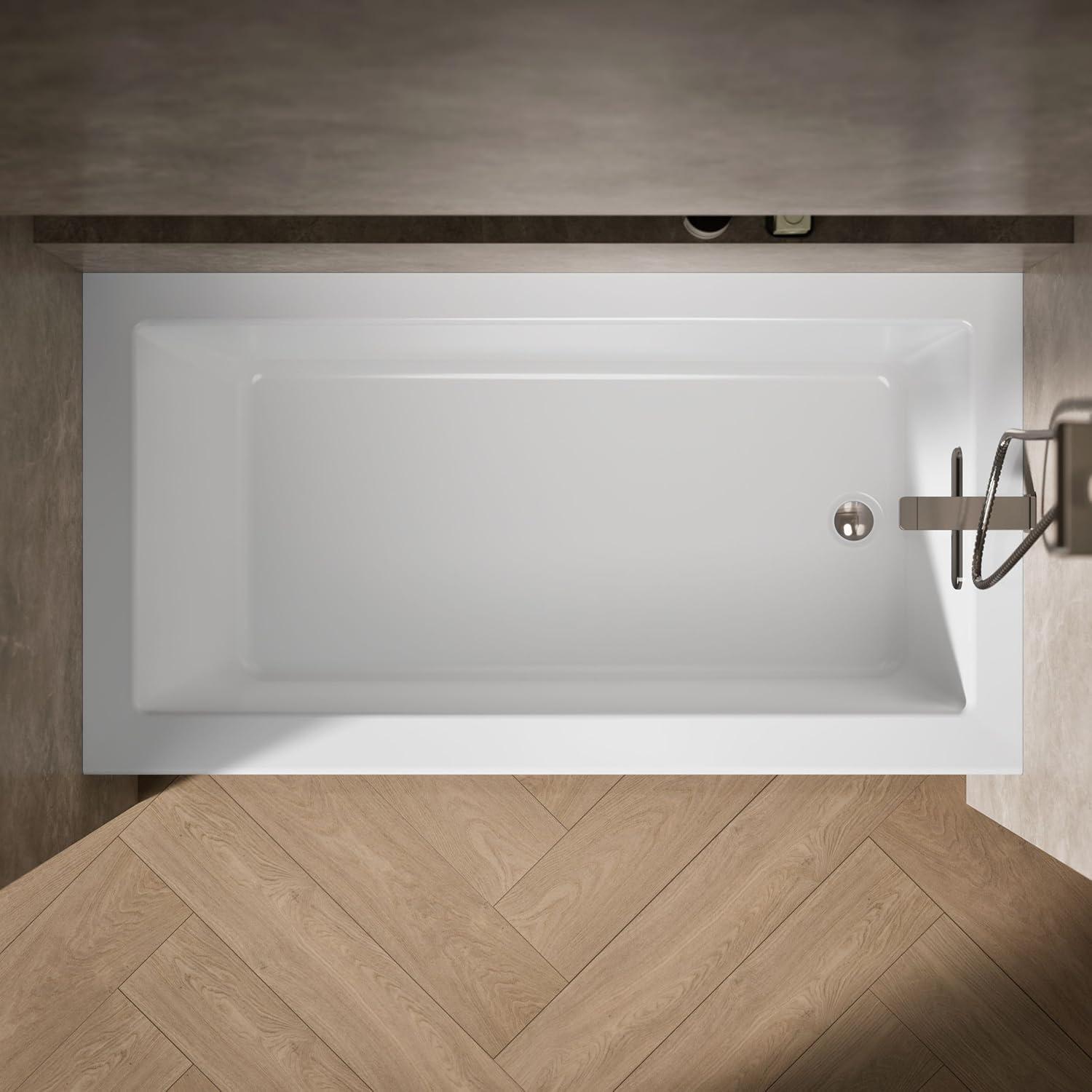 Underscore 60" x 32" Alcove Soaking Bathtub