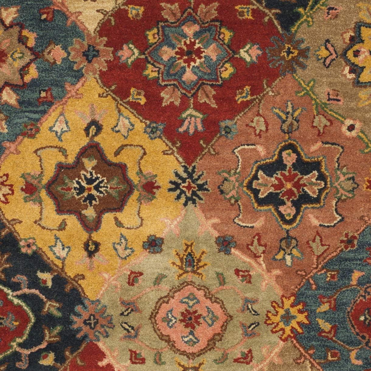 Heritage HG926 Hand Tufted Area Rug - Red/Multi - 7'6"x9'6" - Safavieh.