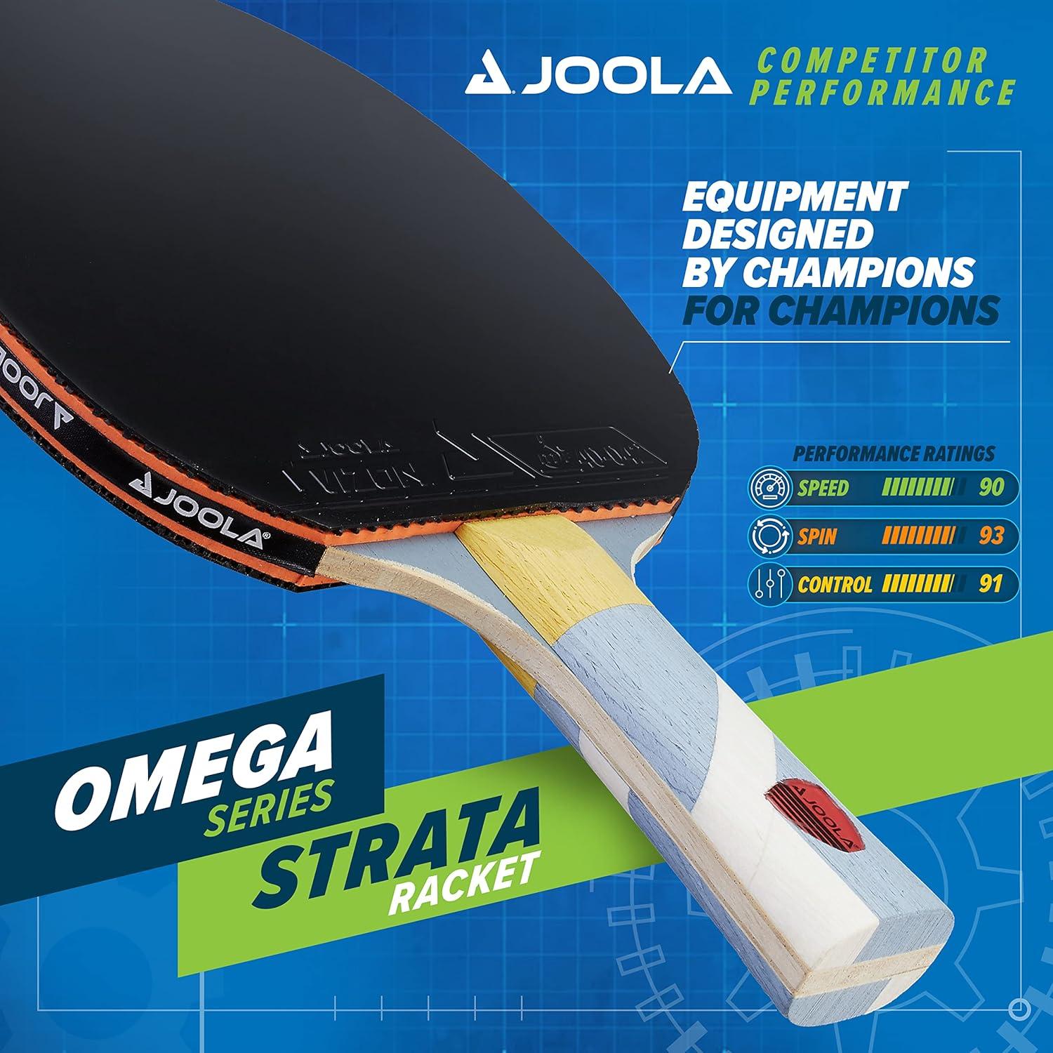 Joola USA JOOLA Omega Strata - Table Tennis Racket with Flared Handle