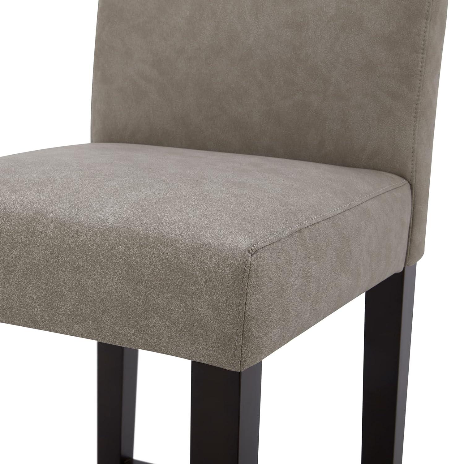 CHITA 25 inch Bar Stools Set of 2, Fabric in Fog Grey