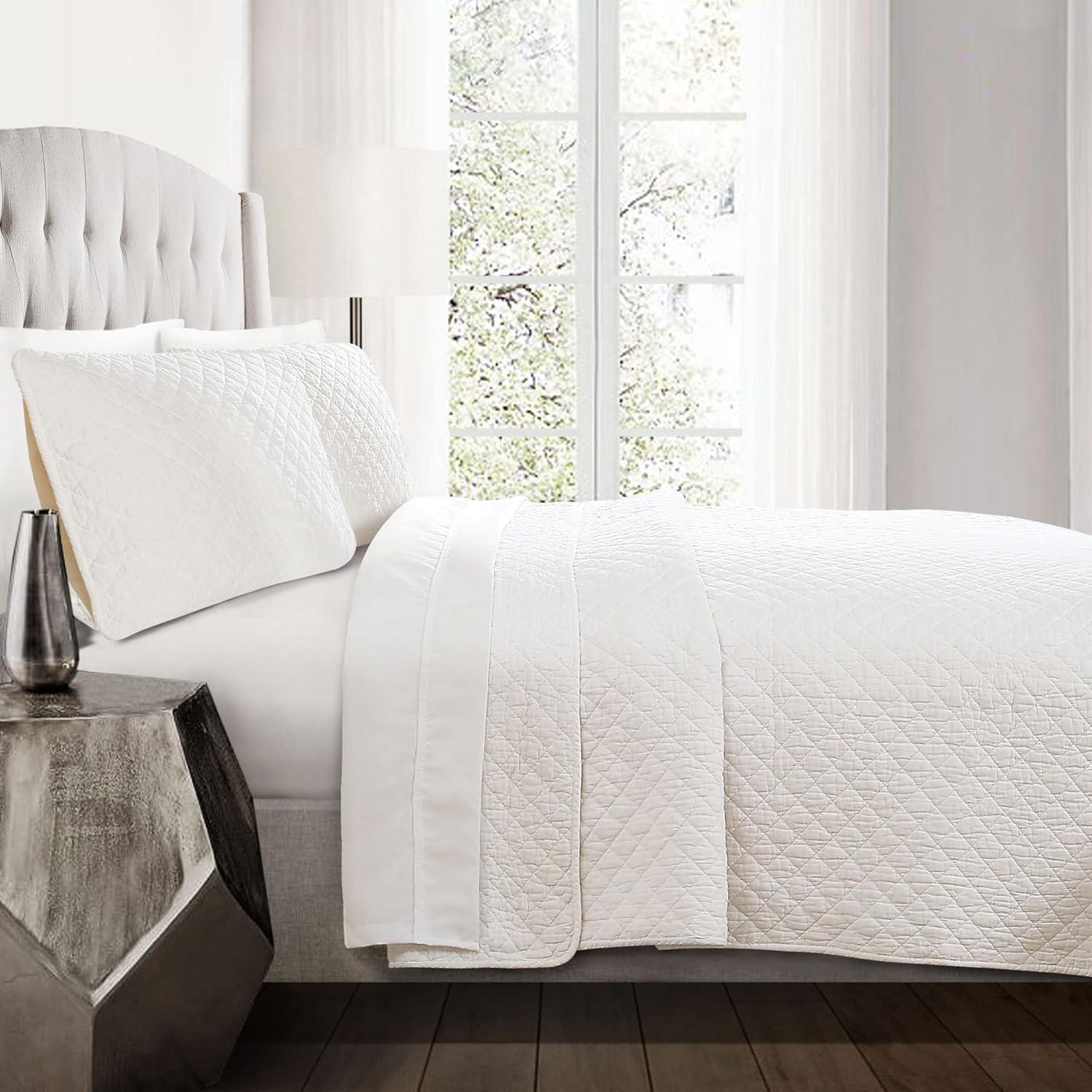 Lush Decor Ava Diamond Standard Cotton Modern & Contemporary Quilt Set