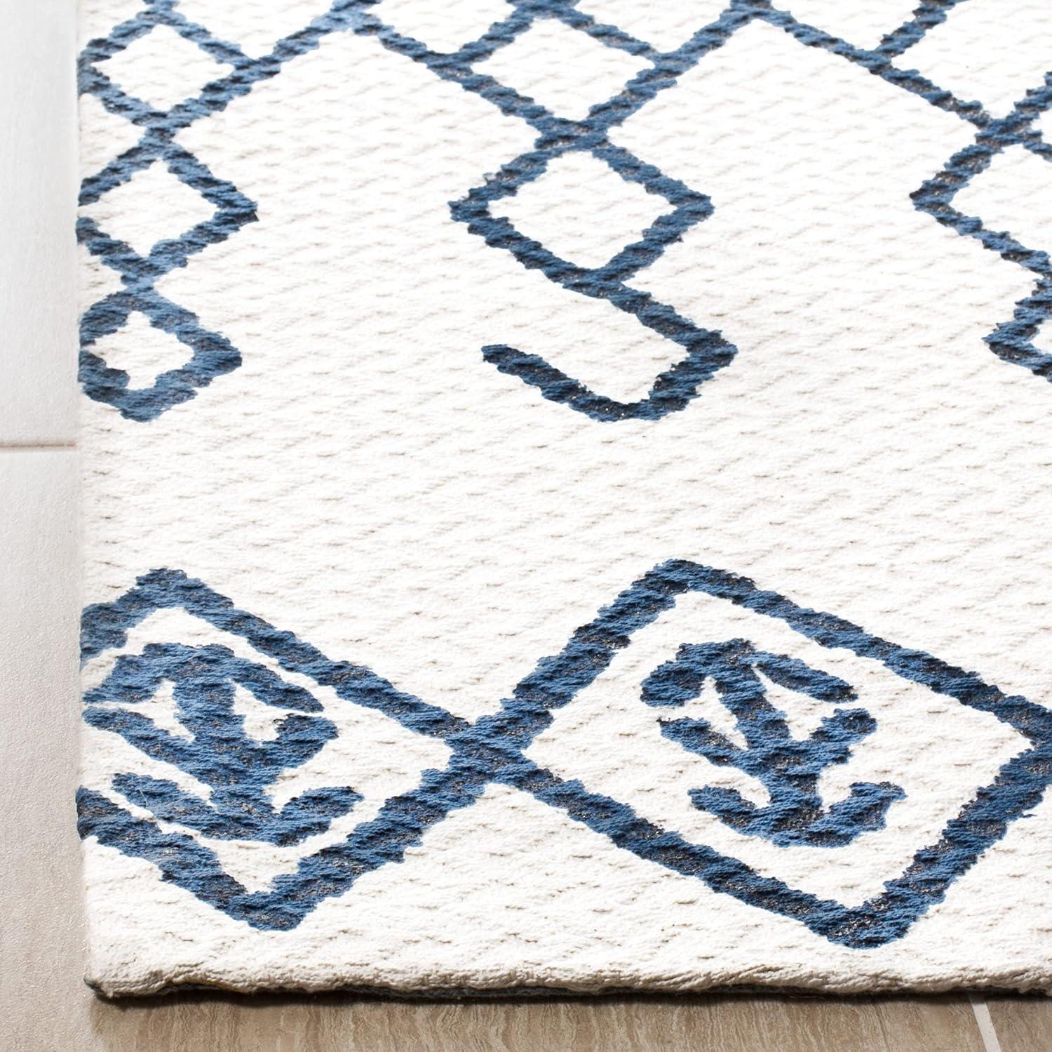Cedar Brook CDR501 Loomed Indoor Area Rug - Ivory/Navy - 6'x6' - Safavieh