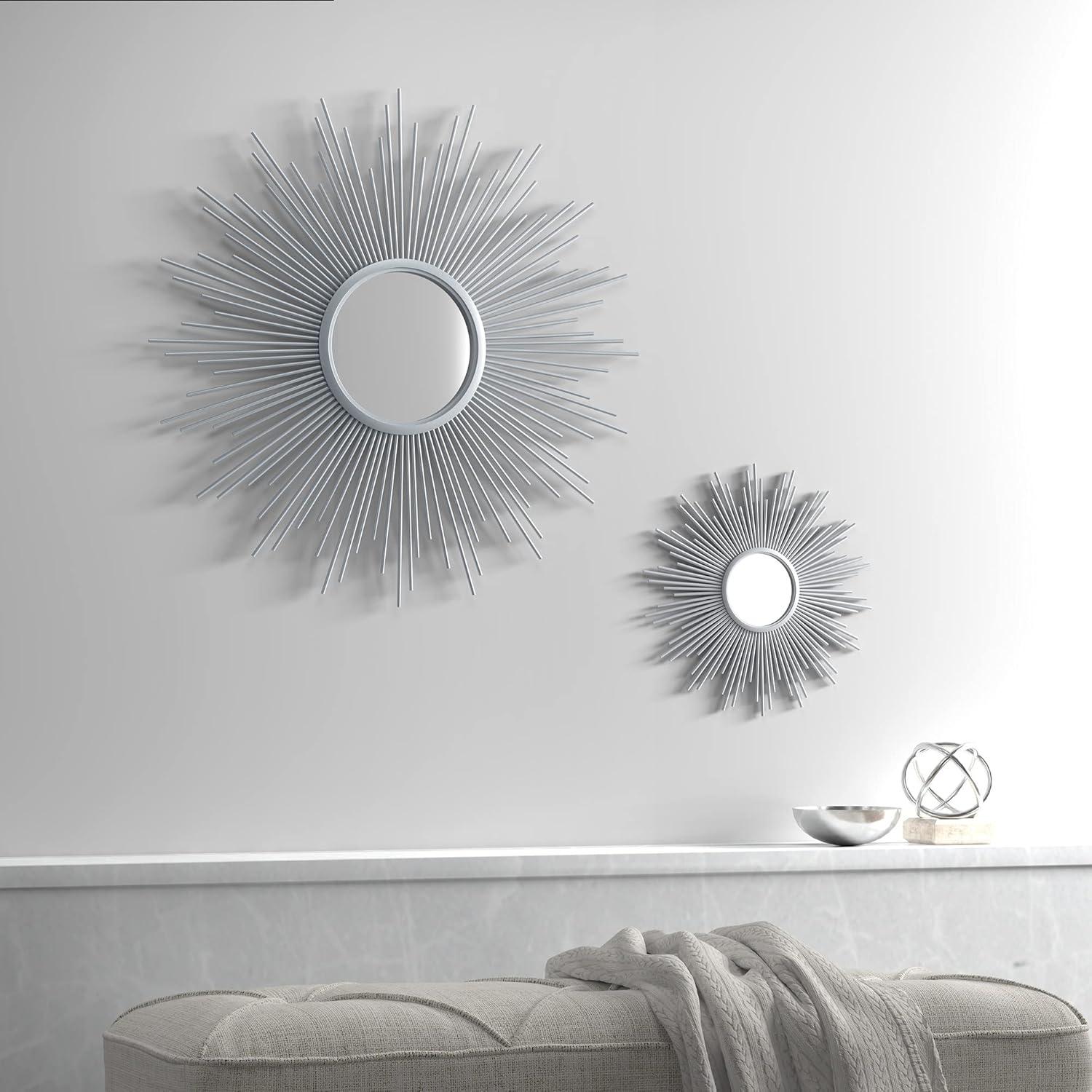 Round Dia Fiore Sunburst Decorative Wall Mirror - Madison Park