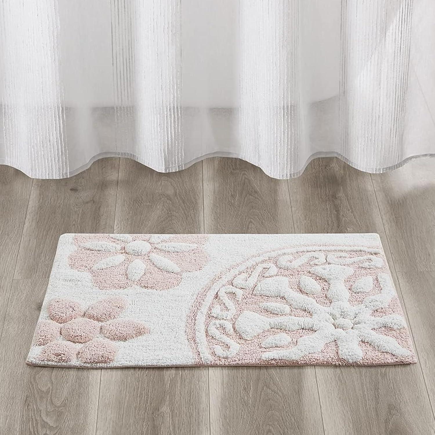 Casablanca Medallion Cotton Tufted Bath Rug