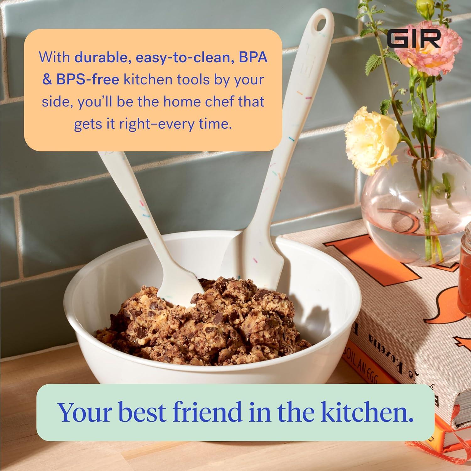 Get It Right Premium Silicone Spatula , Heat Resistant up to 550 F , Seamless, Nonstick Kitchen Spatulas for Cooking, Baking, and Mixing , Ultimate - 11 IN, Black