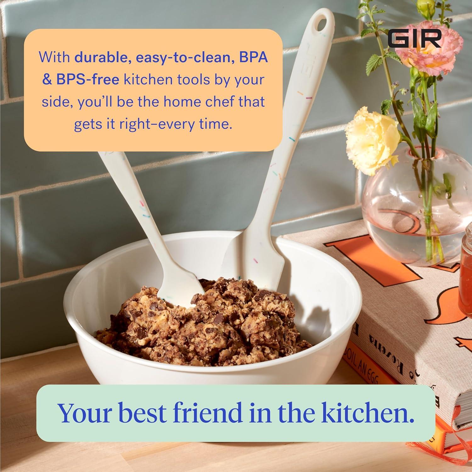 Get It Right Premium Silicone Spatula , Heat Resistant up to 550 F , Seamless, Nonstick Kitchen Spatulas for Cooking, Baking, and Mixing , Ultimate - 11 IN, Black