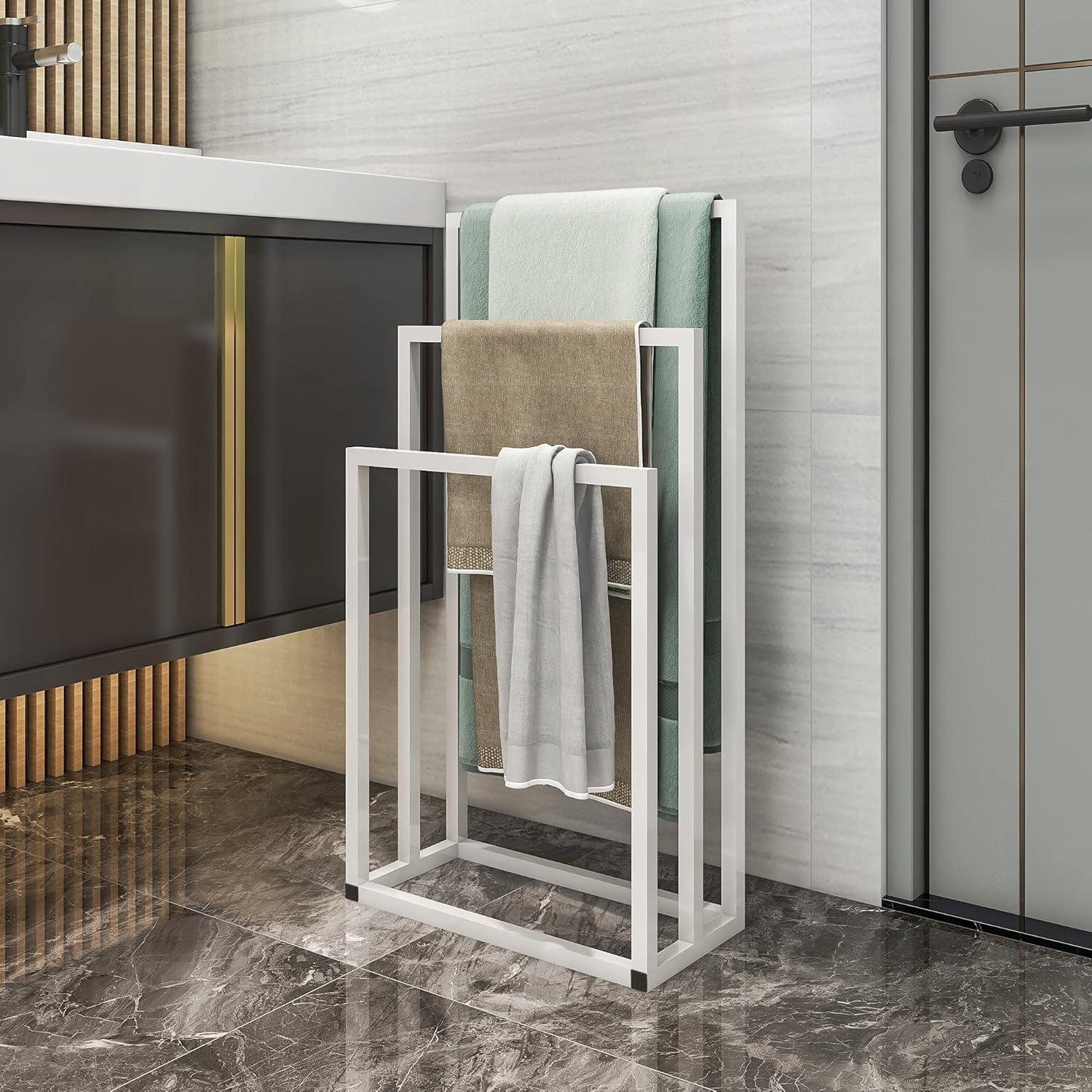 ONFRJFVR Freestanding 3-tier metal towel rack Standingmx018