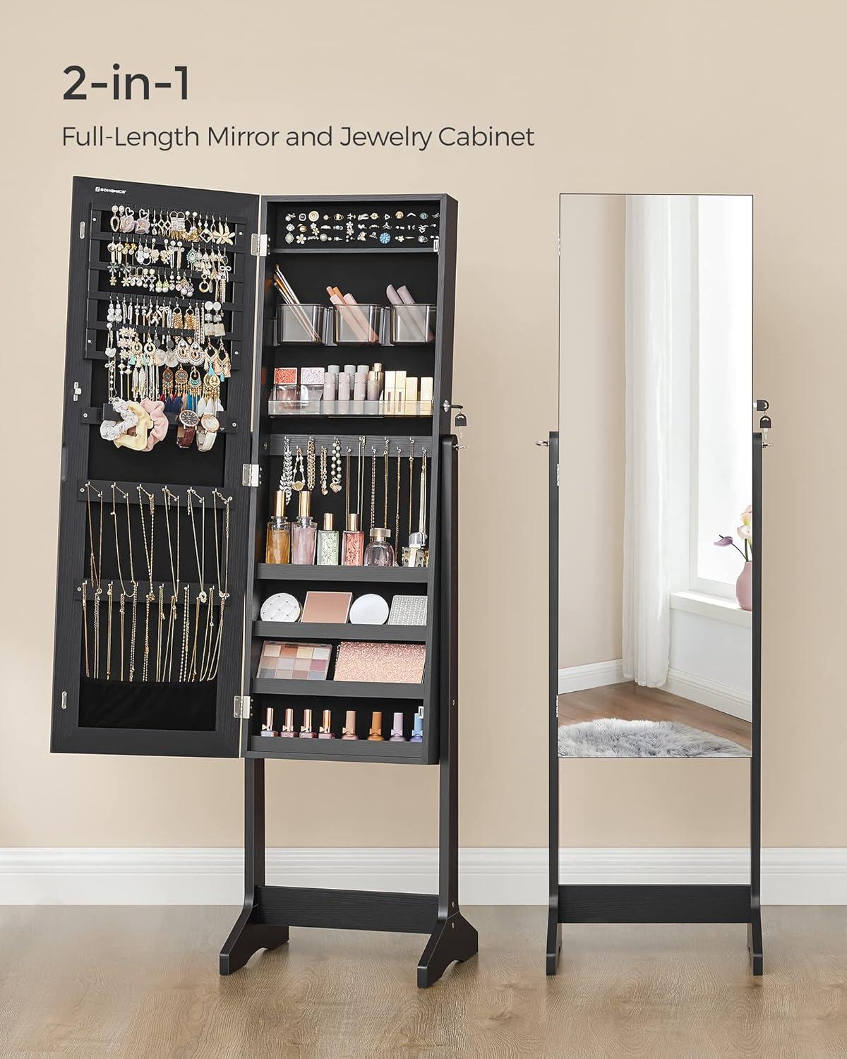 Songmics 16.2'' Wide Freestanding Jewelry Armoire