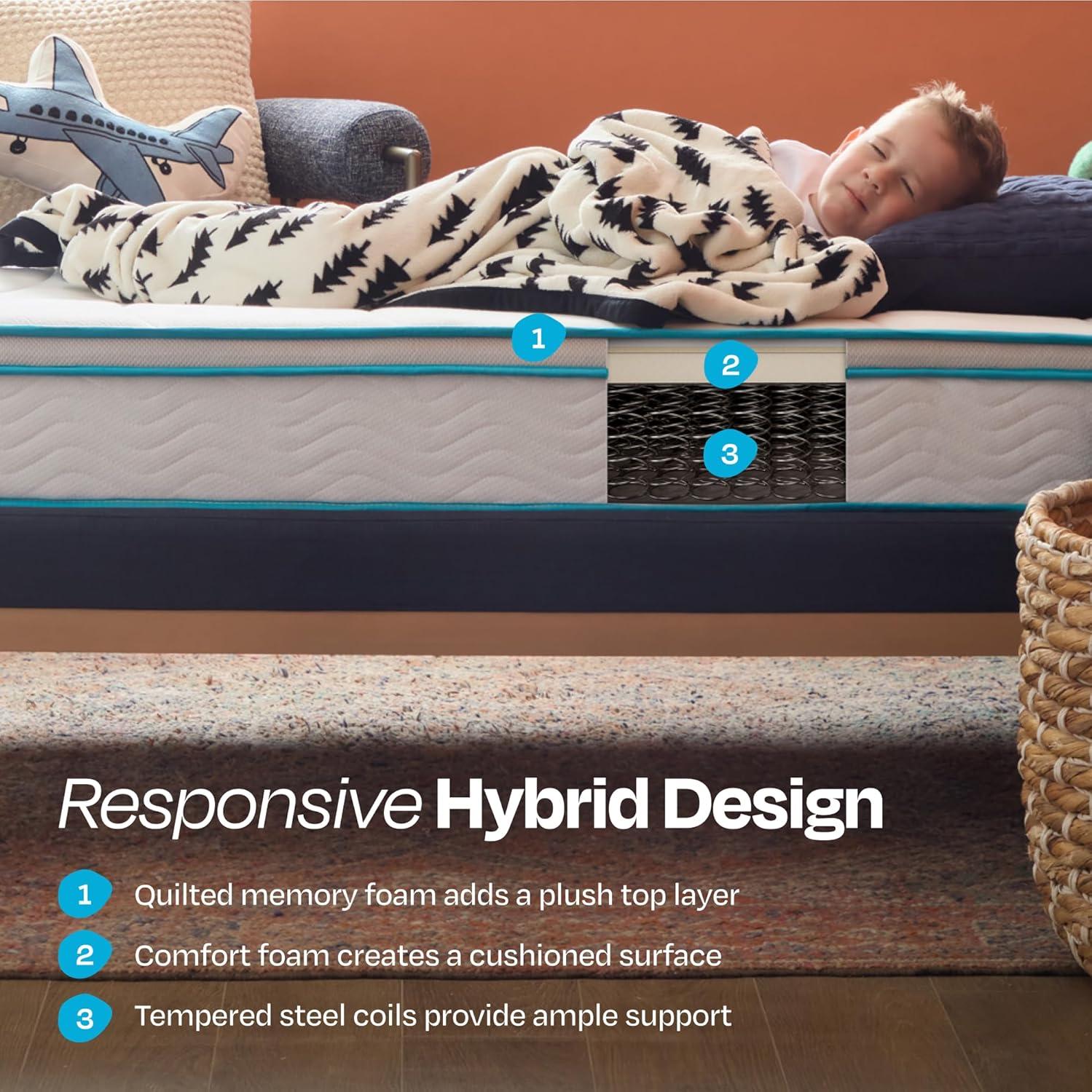 Linenspa Essentials 8 In. Firm Gel Memory Foam Hybrid Mattress