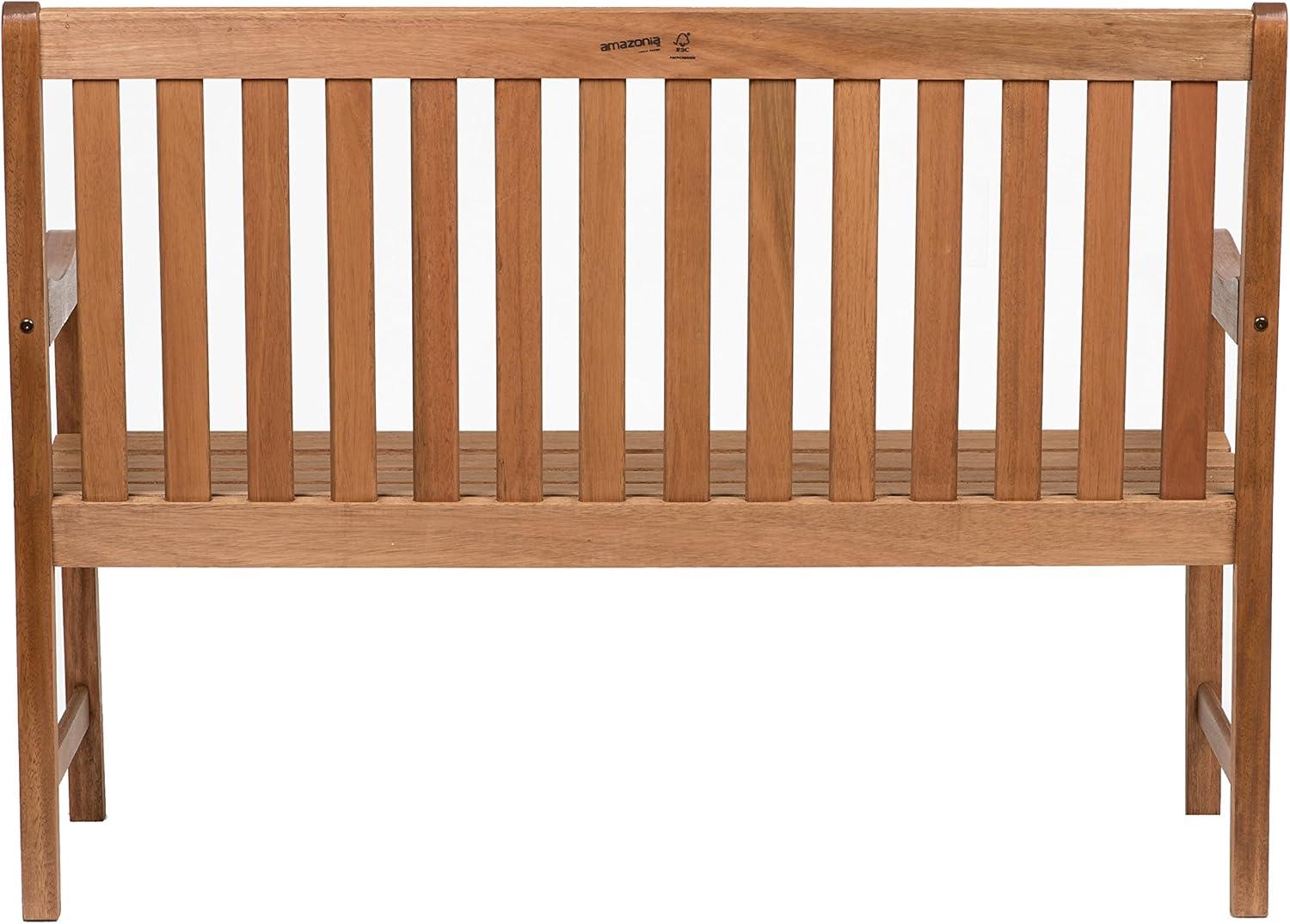 Milano 4-Foot Eucalyptus Wood Outdoor Bench