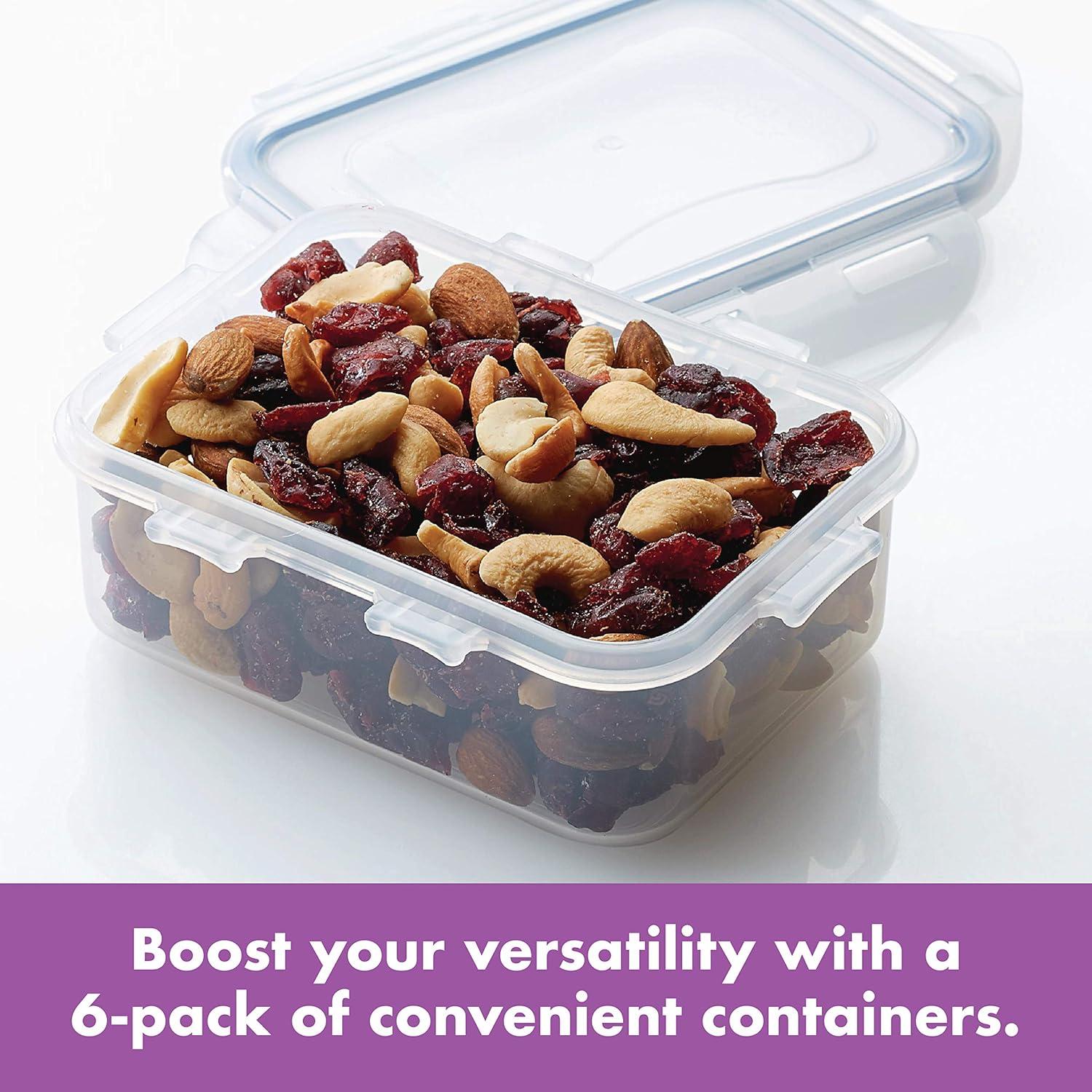 Easy Essentials™ Food Storage - Set of 6 Containers and 6 Lids