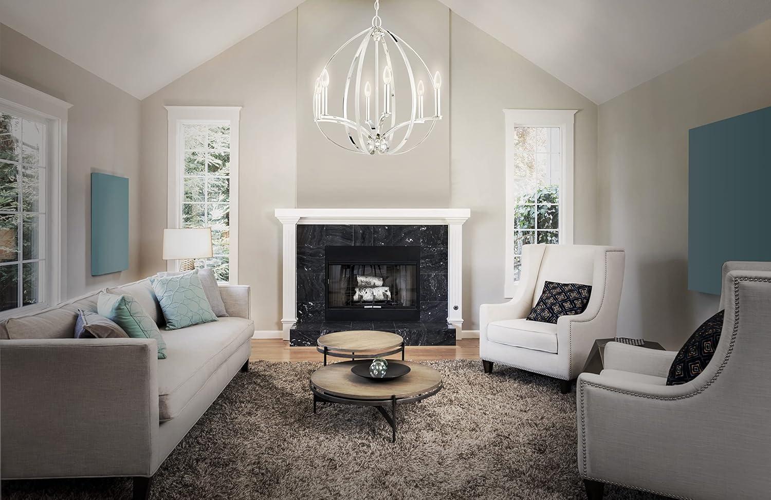 Minka Lavery Tilbury 6 - Light Dimmable Globe Chandelier