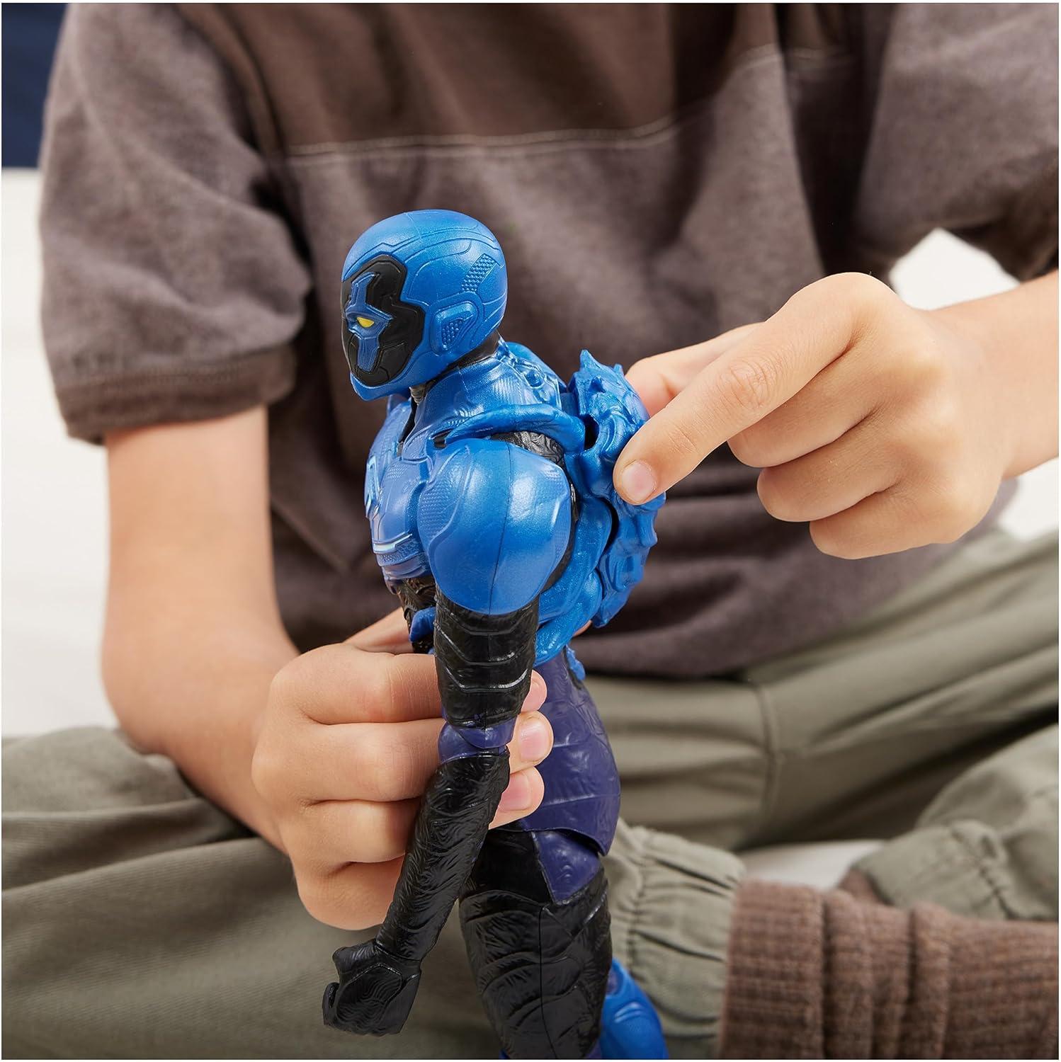 DC Comics, Hero-Mode Blue Beetle Action Figure, 12-inch, Easy to Pose, Blue Beetle Movie Collectible Superhero Kids Toys for Boys & Girls, Ages 3+