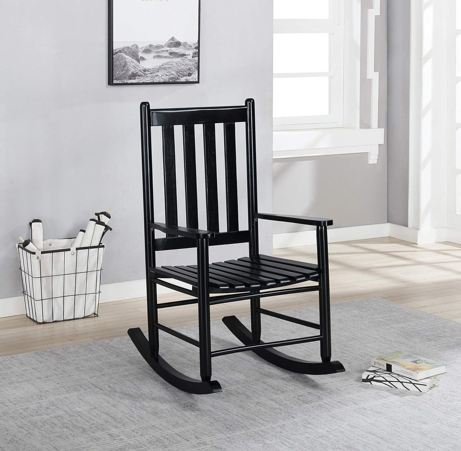 Annie Solid Wood Slat Back Rocking Accent Chair - Coaster: Mission Style, Acacia Frame