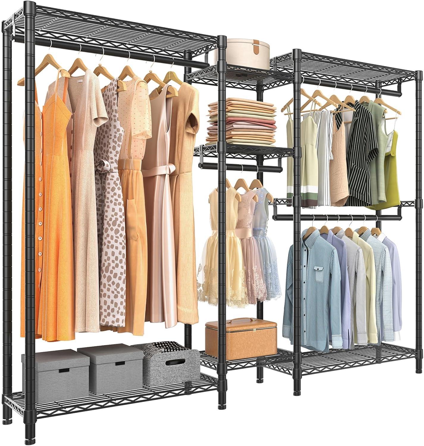VIPEK Classic V6 Medium Wire Garment Rack Heavy Duty Clothes Rack, Black