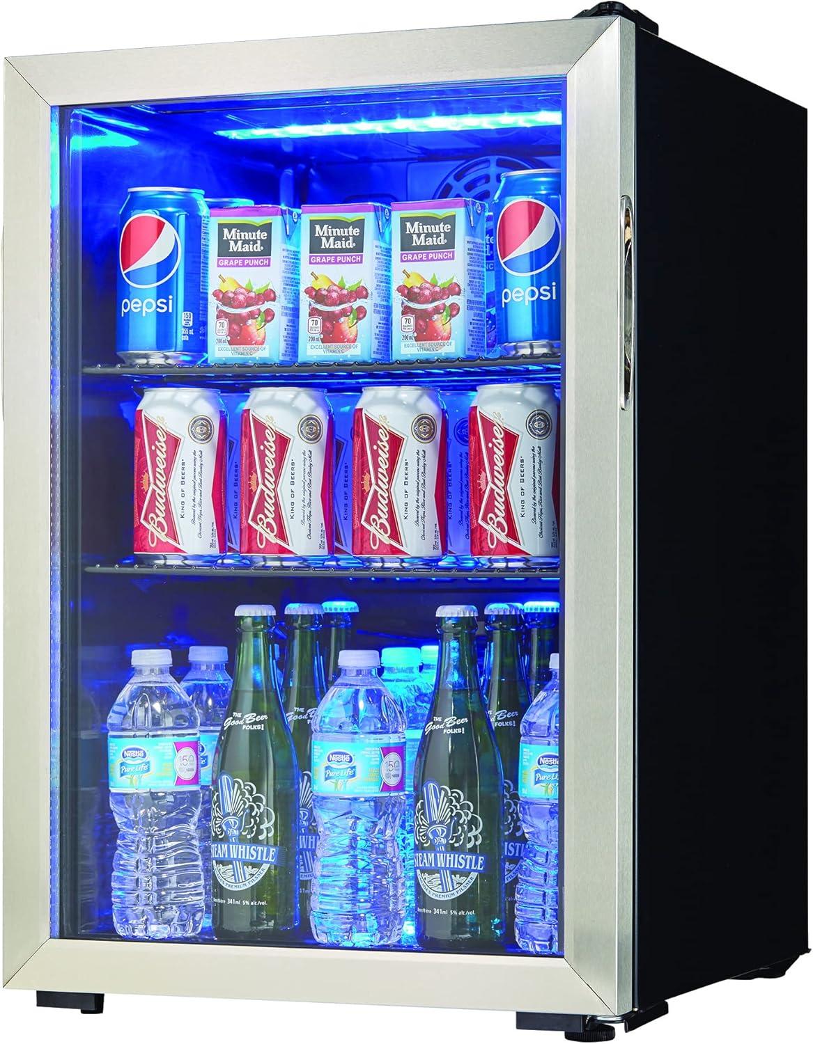 Danby DBC026A1BSSDB 2.6 cu. ft. Free-Standing Beverage Center in Stainless Steel