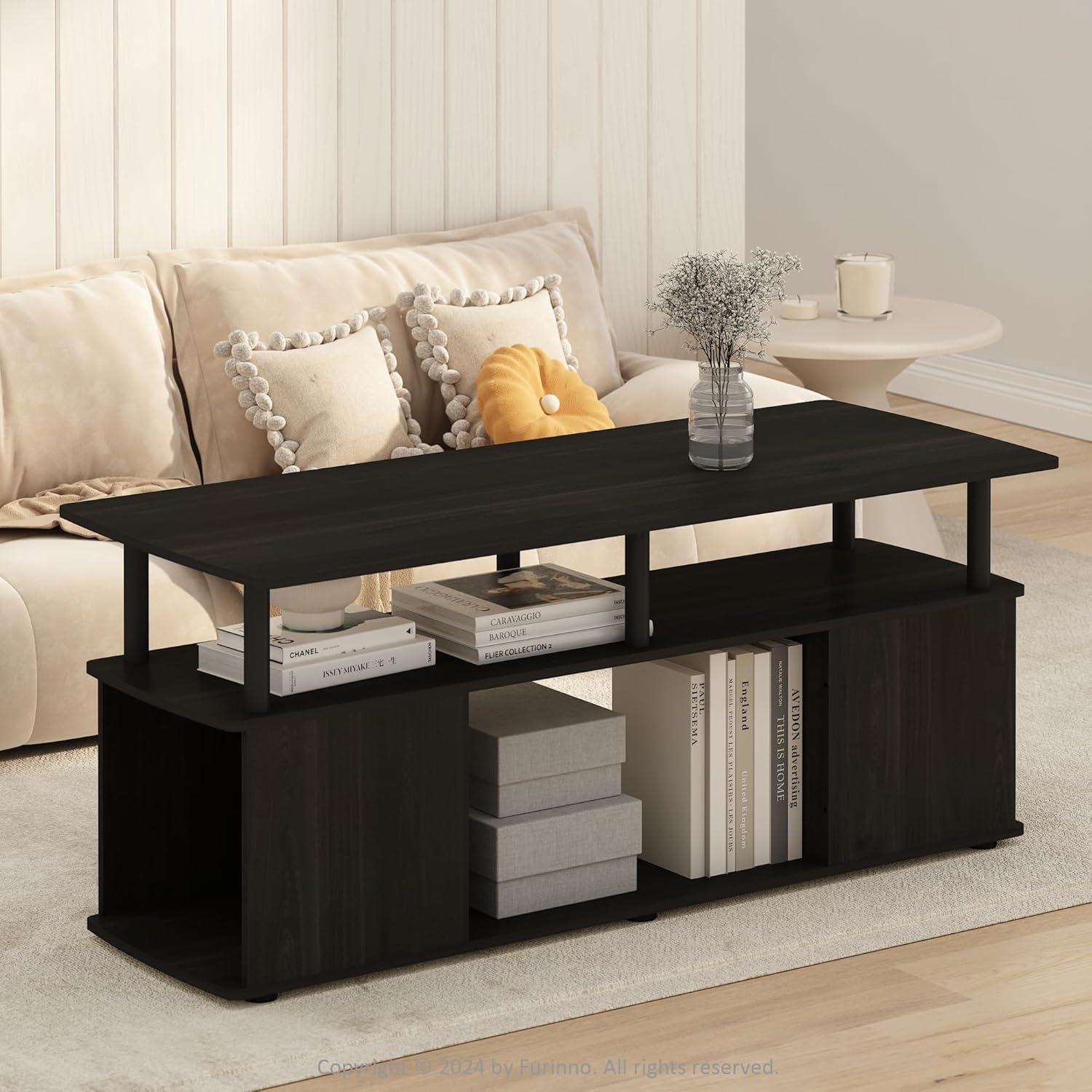 Furinno JAYA Utility Design Coffee Table, Blackwood