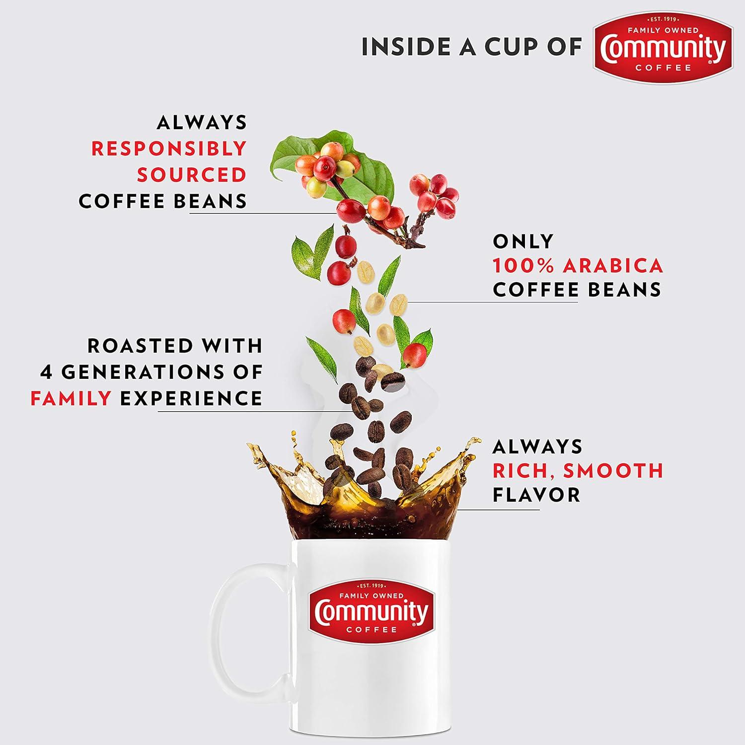 Community Coffee Café Special Medium-Dark Roast Ground 32 oz Gable Top