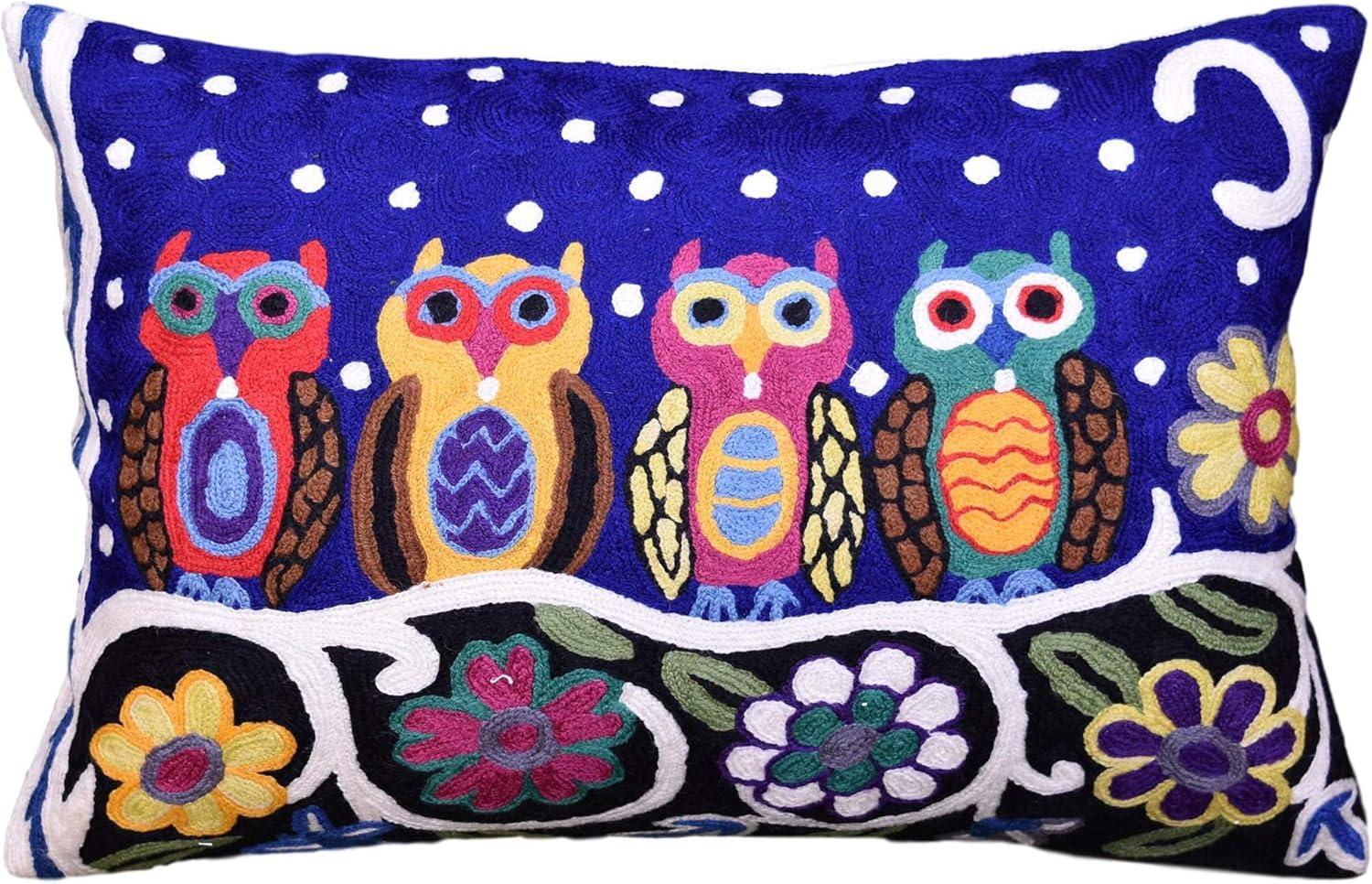 Lumbar Hundertwasser Throw Pillow Cover Biomorph Abstract Pillowcase Modern Couch Cushion Farmhouse Chair Pillowsham Outdoor Chair Cushions Handmade Wool Size 14x20