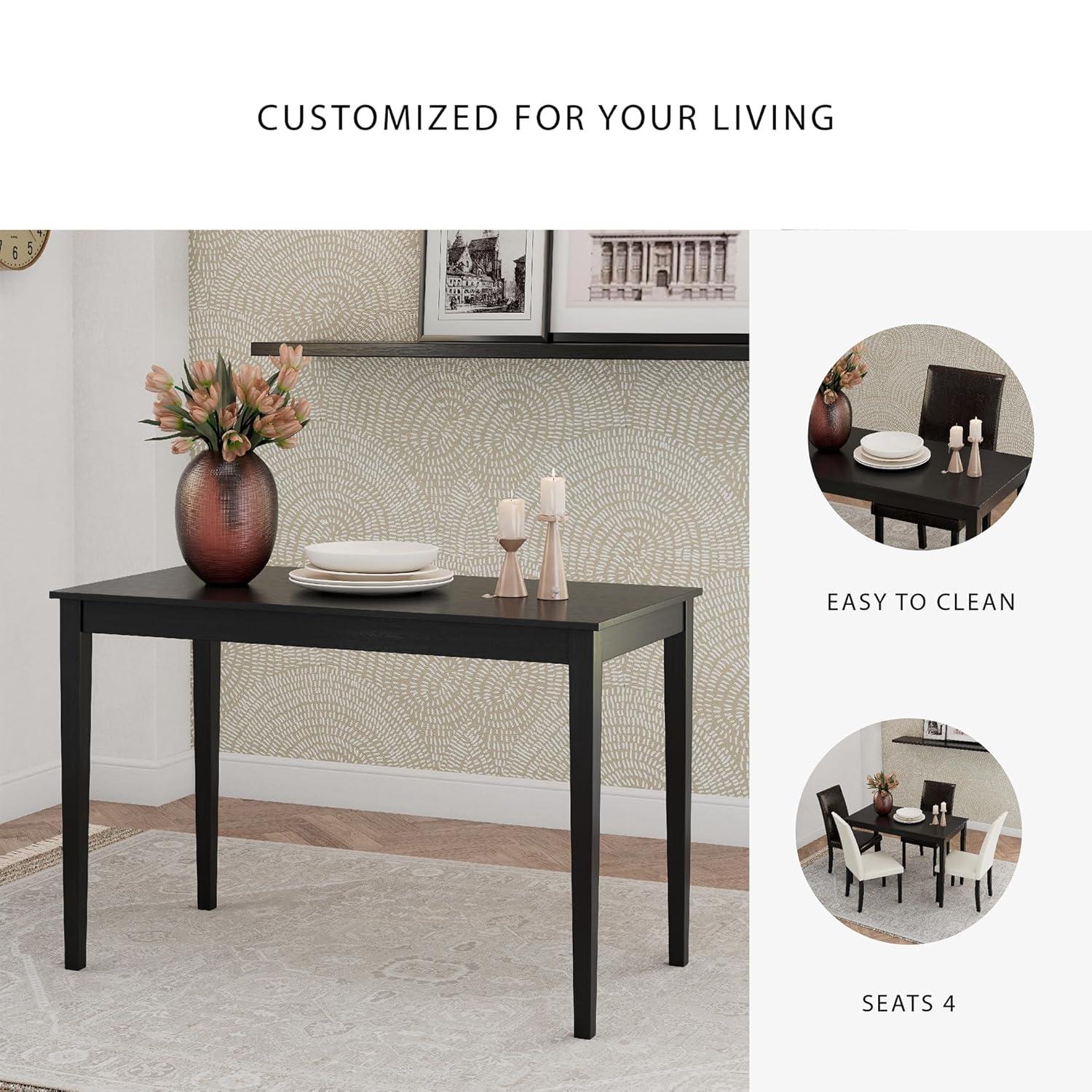 Signature Design by Ashley Contemporary Kimonte Dining Table, Dark Brown