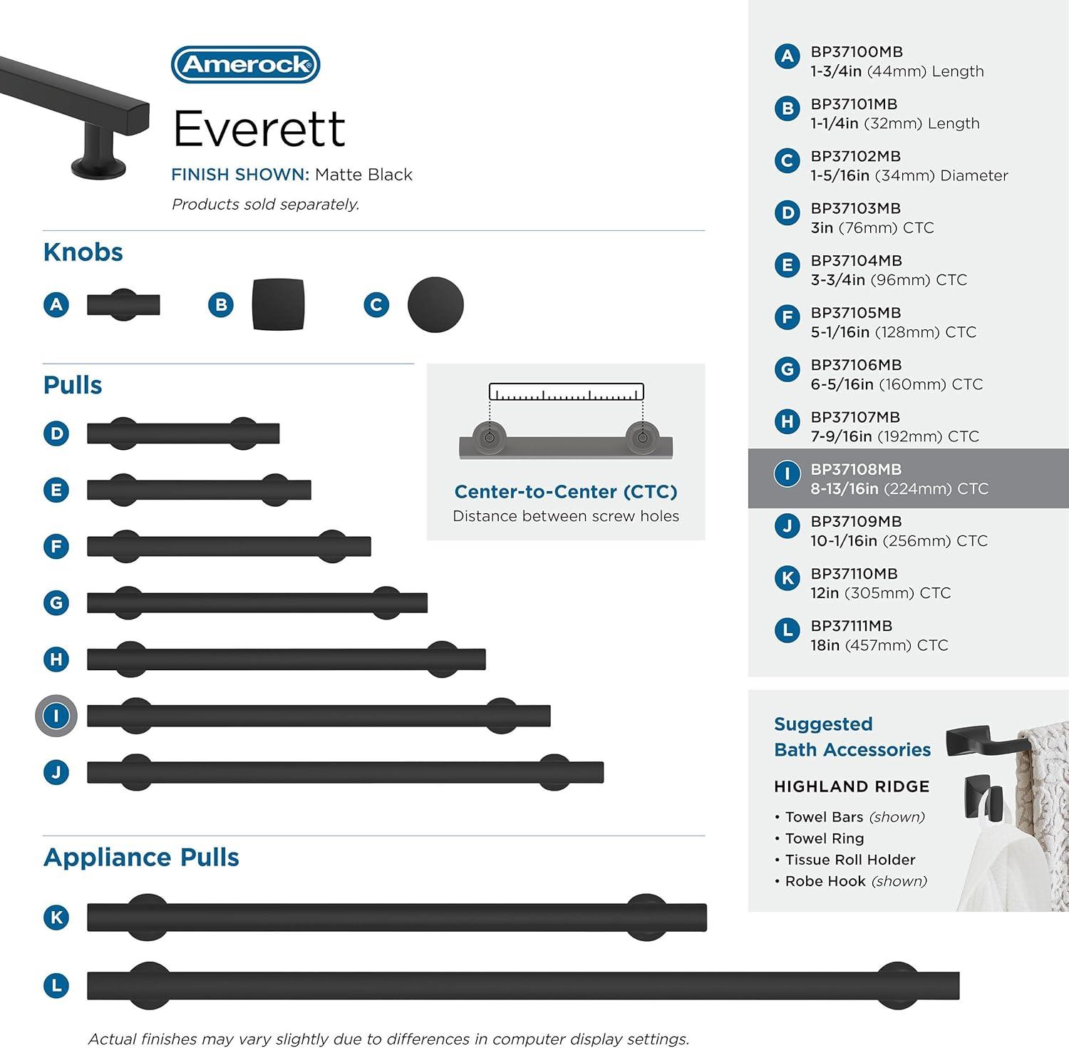 Amerock Everett Cabinet or Drawer Pull