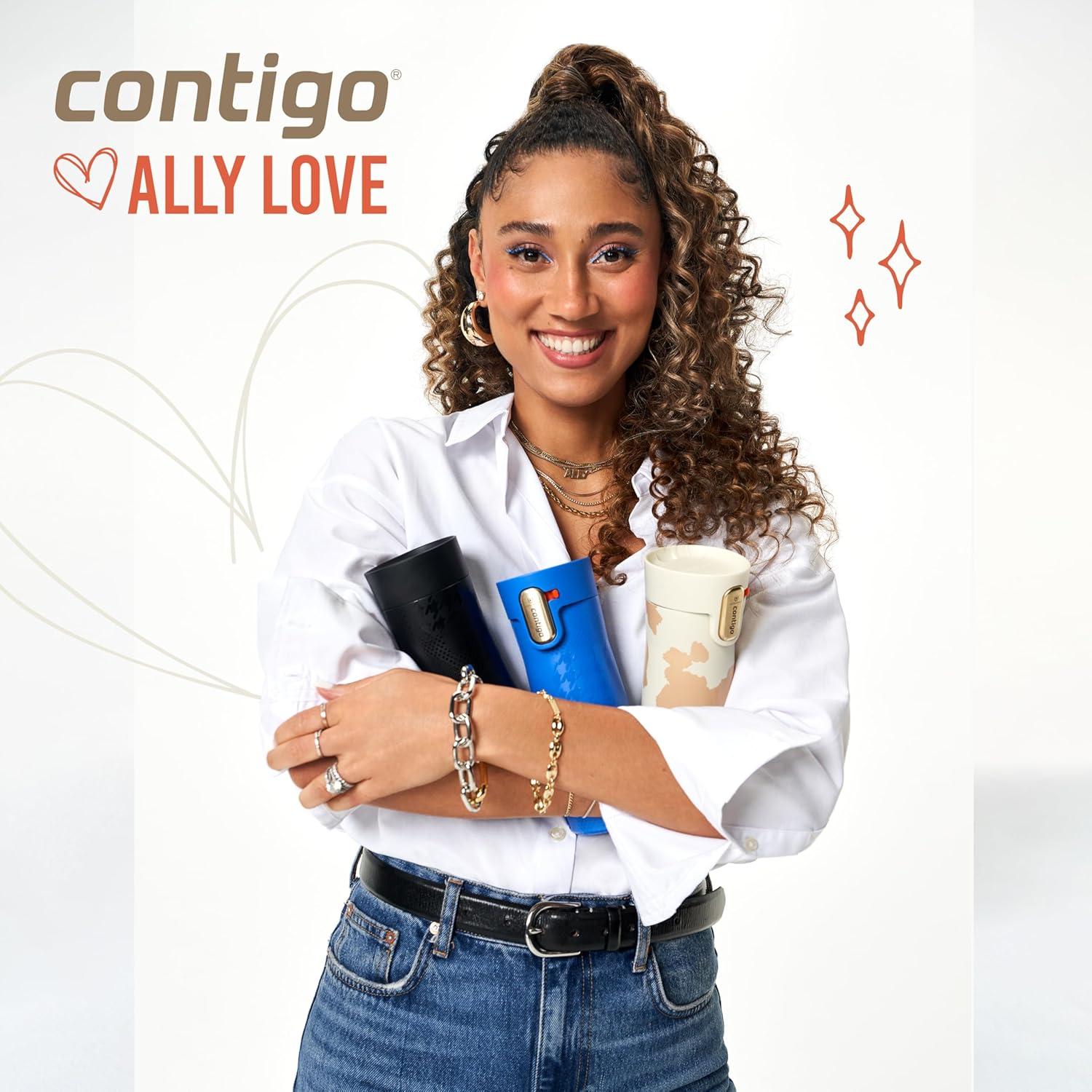 Contigo Contigo x Ally Love AUTOSEAL West Loop Vac-Insulated Stainless Steel Travel Mug+Easy-Clean Lid, 16oz