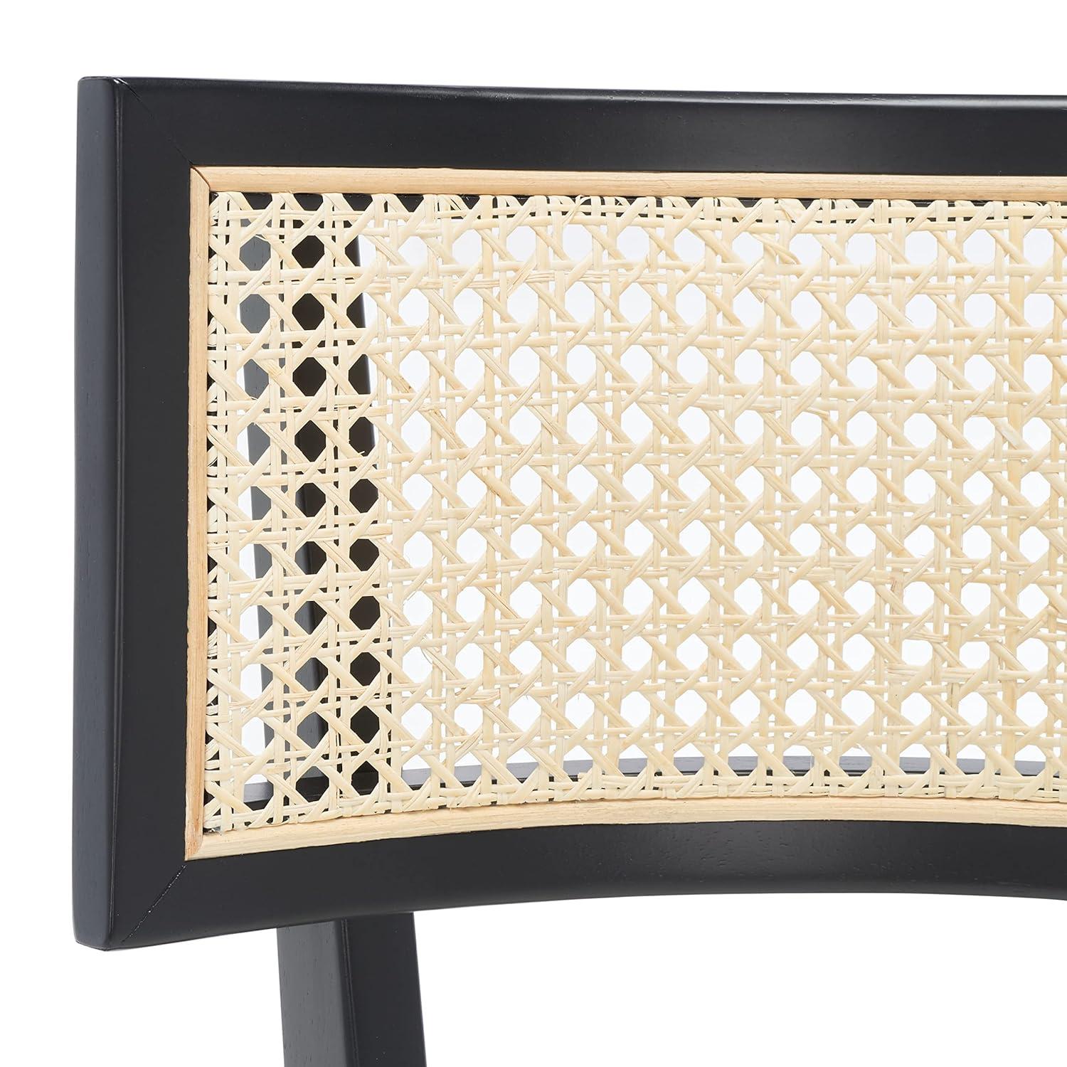 Galway Cane Dining Chair - DCH1007 - Black/Natural - Safavieh