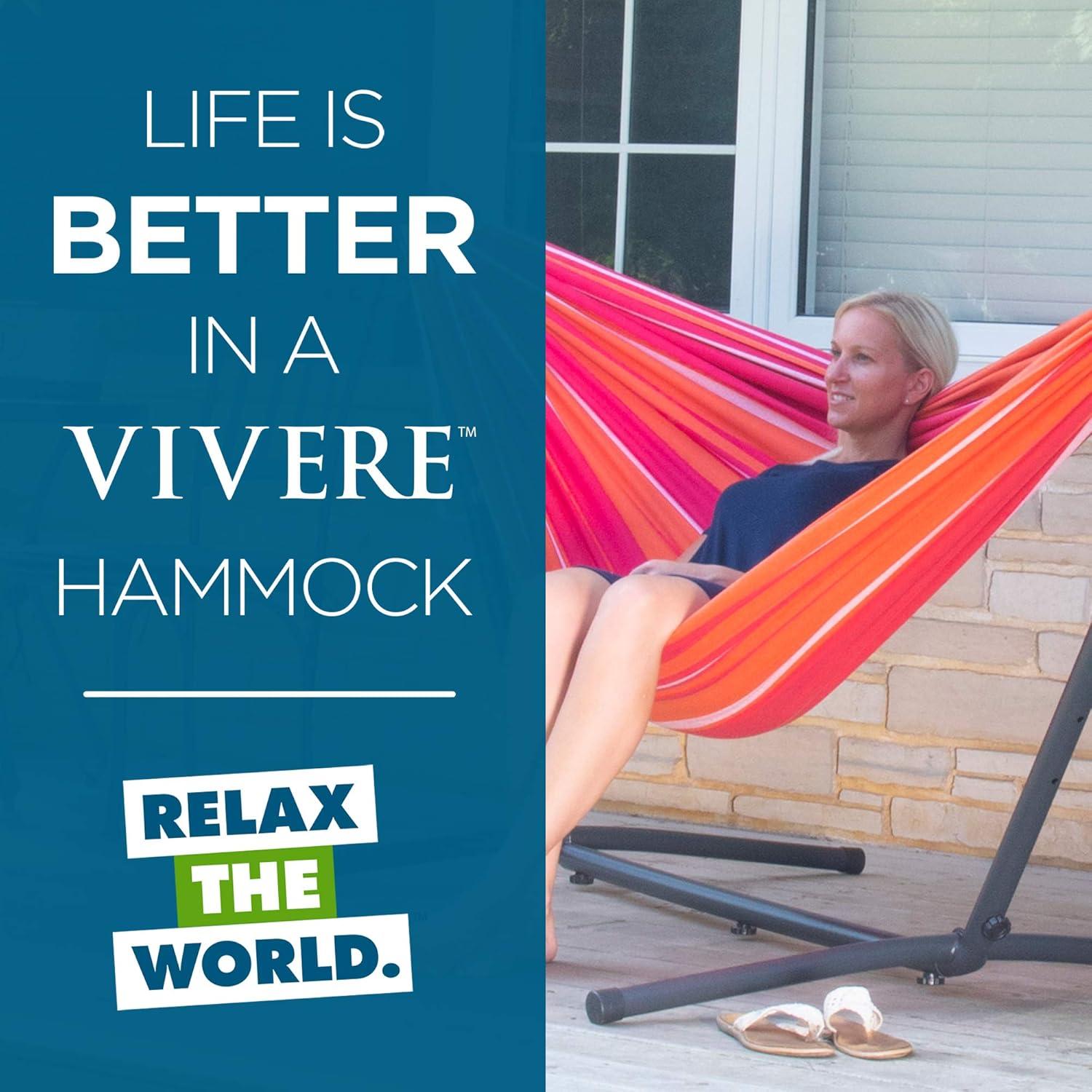 Double Cotton Hammock with Stand Combo (9ft/280cm)