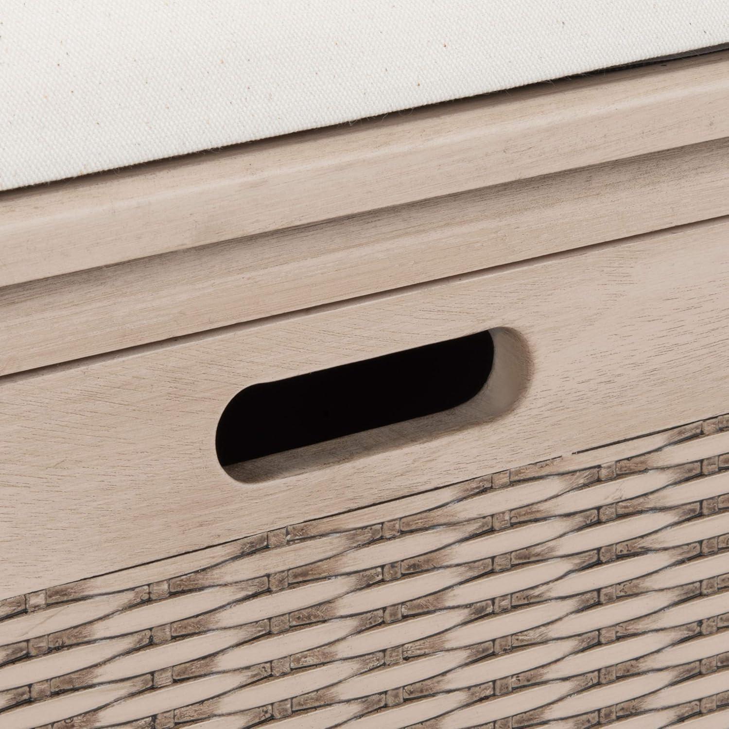 Landers 2 Drawer Cushion Bench - BCH5702 - Sand - Safavieh