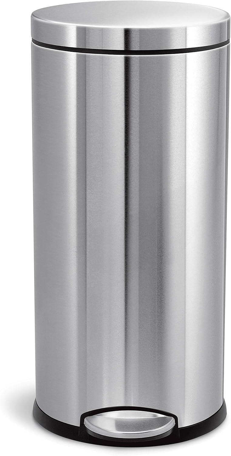 Simplehuman 30 Liter / 8 Gallon Round Step Trash Can