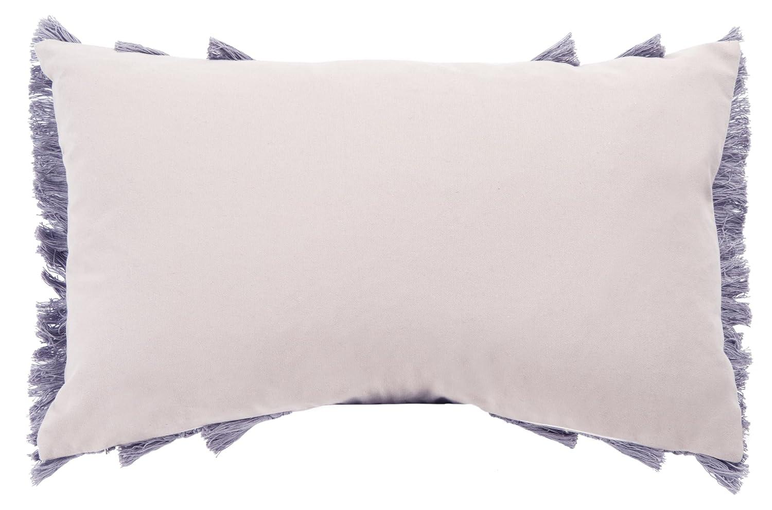 Safavieh Grema Fringed Cotton Reversible Throw Pillow