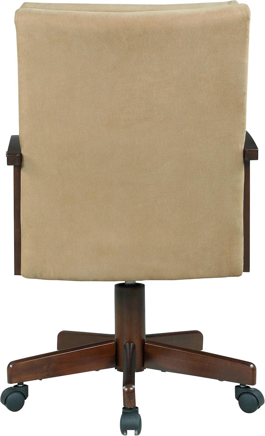 DPlus Upholstered Game Chair Tobacco and Tan