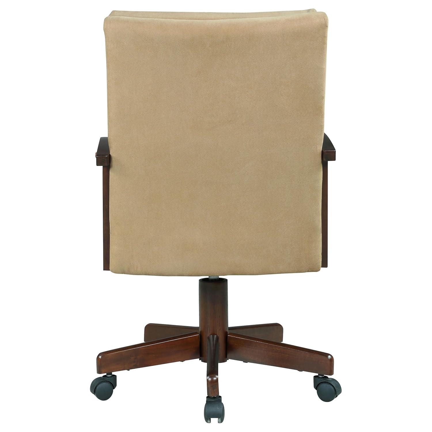 DPlus Upholstered Game Chair Tobacco and Tan