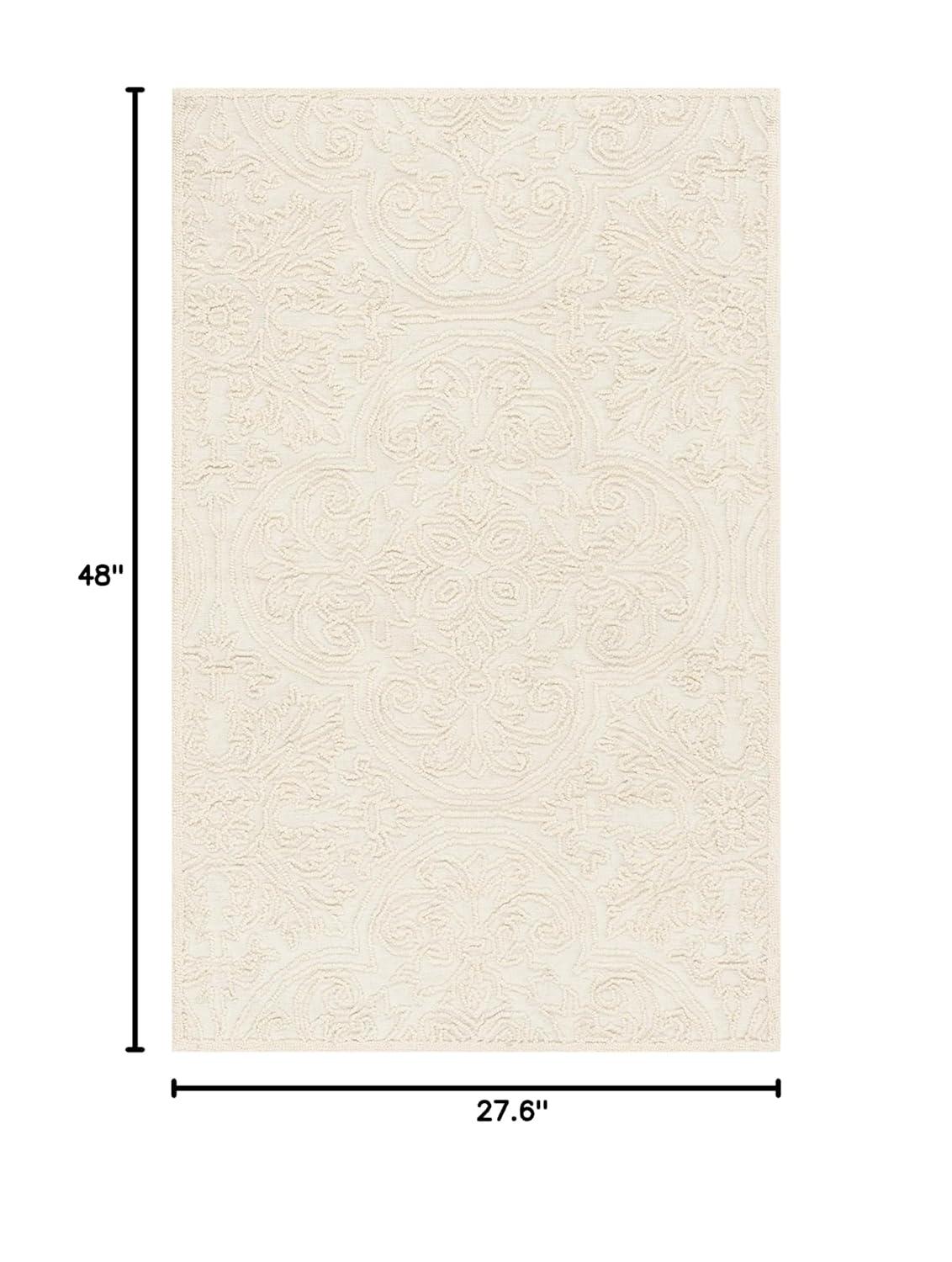 Trace TRC101 Hand Tufted Indoor Accent Rug - Ivory - 2'x3' - Safavieh