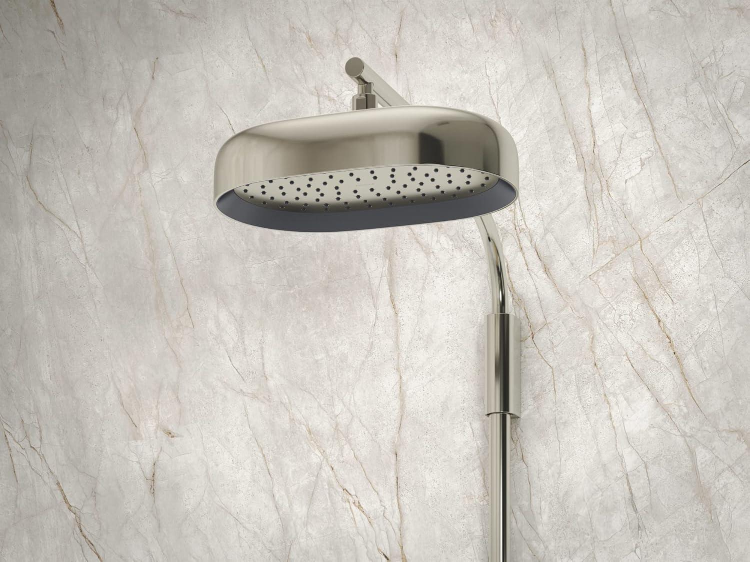 Elysian 14" Vibrant Brushed Nickel Ceiling Rain Shower Head