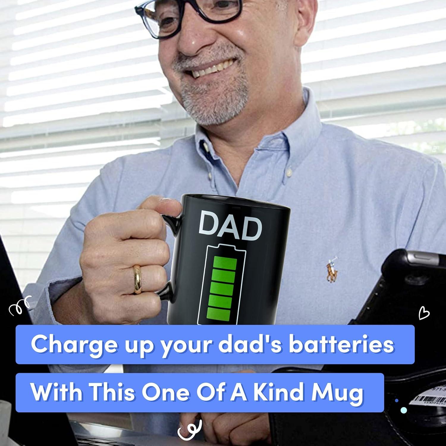 Light Autumn Changing Color Mugs - Heat Change Mug for Dad - Gifts from Daughter - Thermal Heat Activated, Battery - Dad Birthday Gifts for Dad