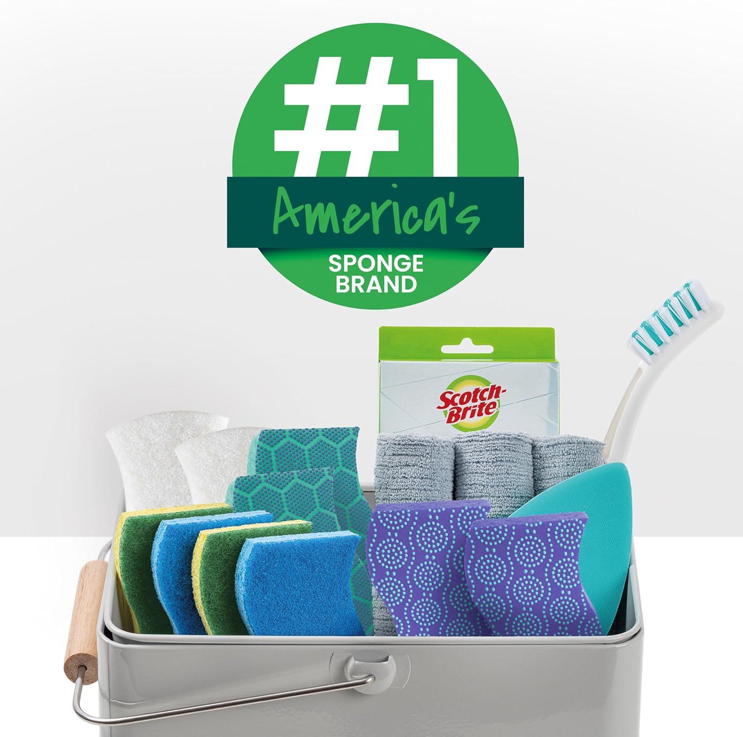 Scotch-Brite Heavy Duty Scrub Sponge Green/Yellow 3/Pack (HD-3) 517899