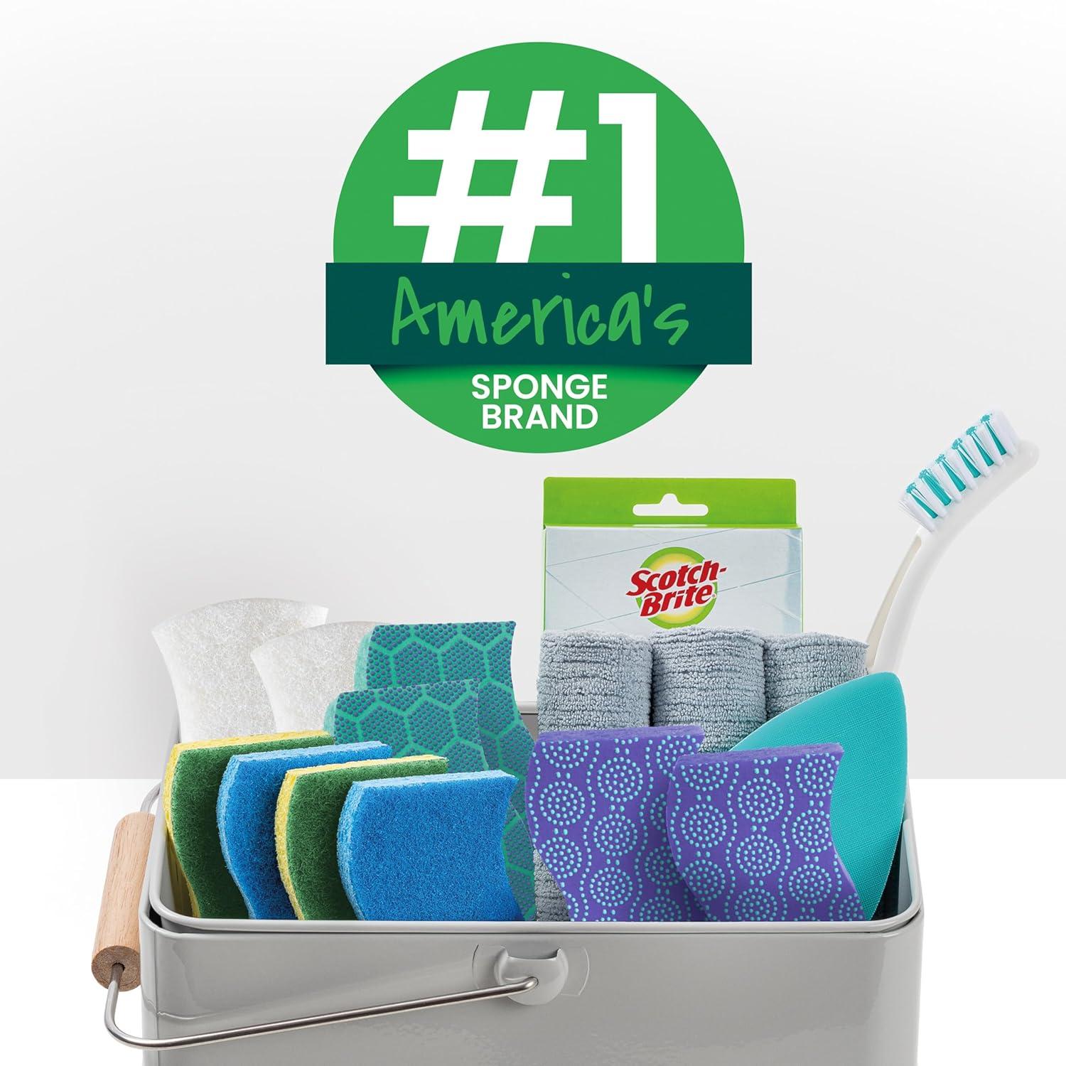 Scotch-Brite, MMMHD3CT, Esponjas para Fregar de Alta Resistencia, 24 / Caja, Amarillo, Verde