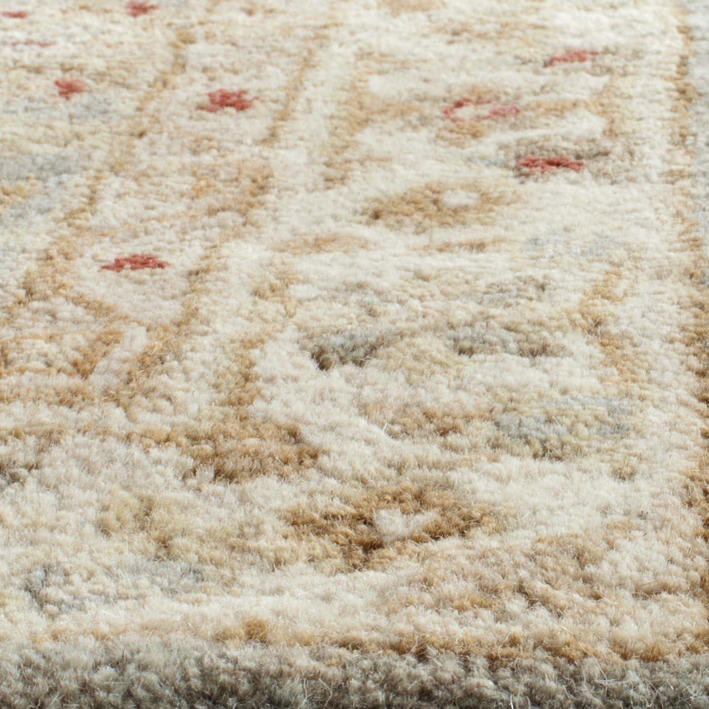 Antiquity AT822 Hand Tufted Area Rug - Grey Blue/Beige - 8'x10' - Safavieh.