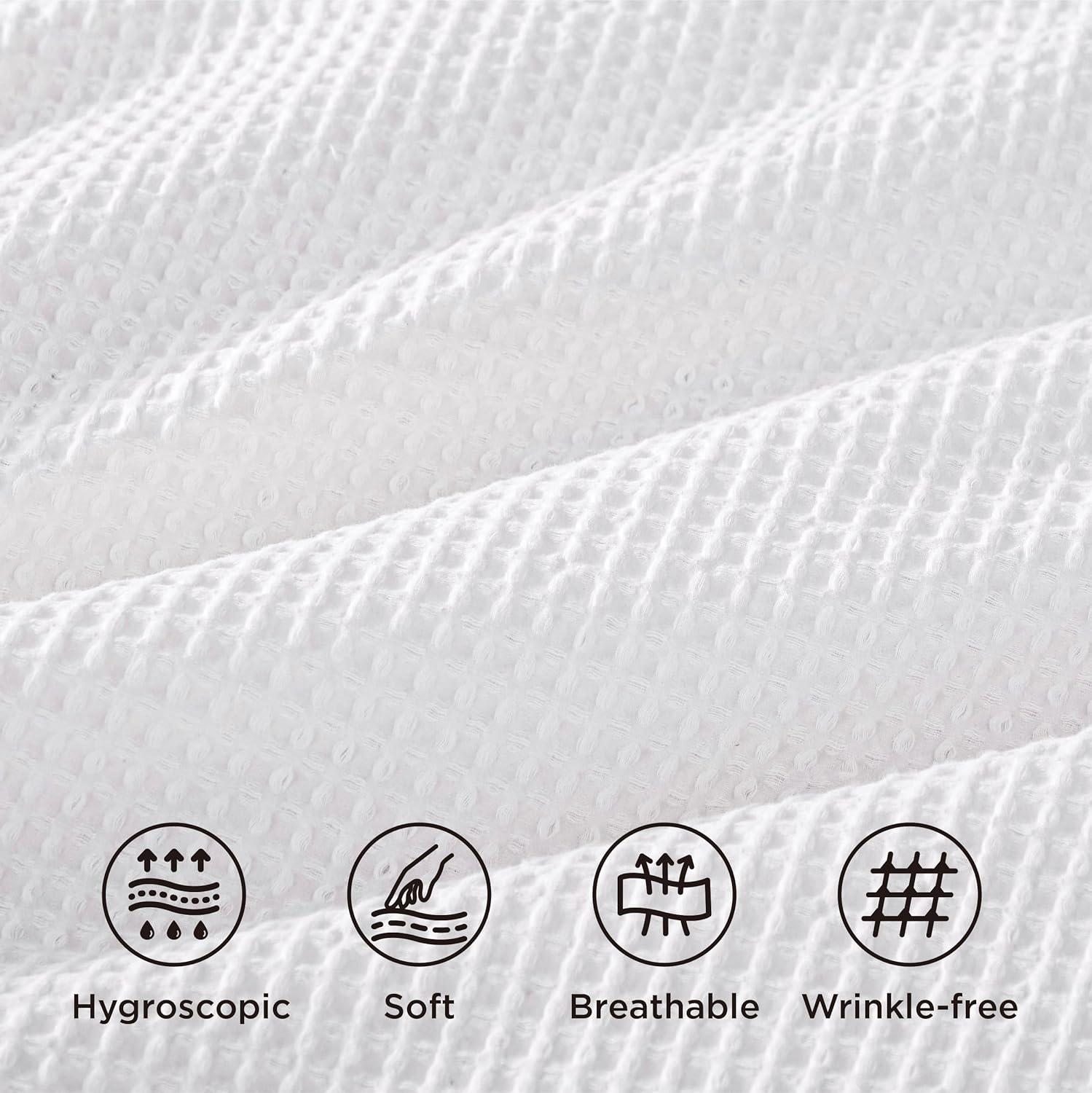 Bedsure Bedsure Cotton Duvet Cover Set - 100% Cotton Waffle Weave Coconut Duvet Cover