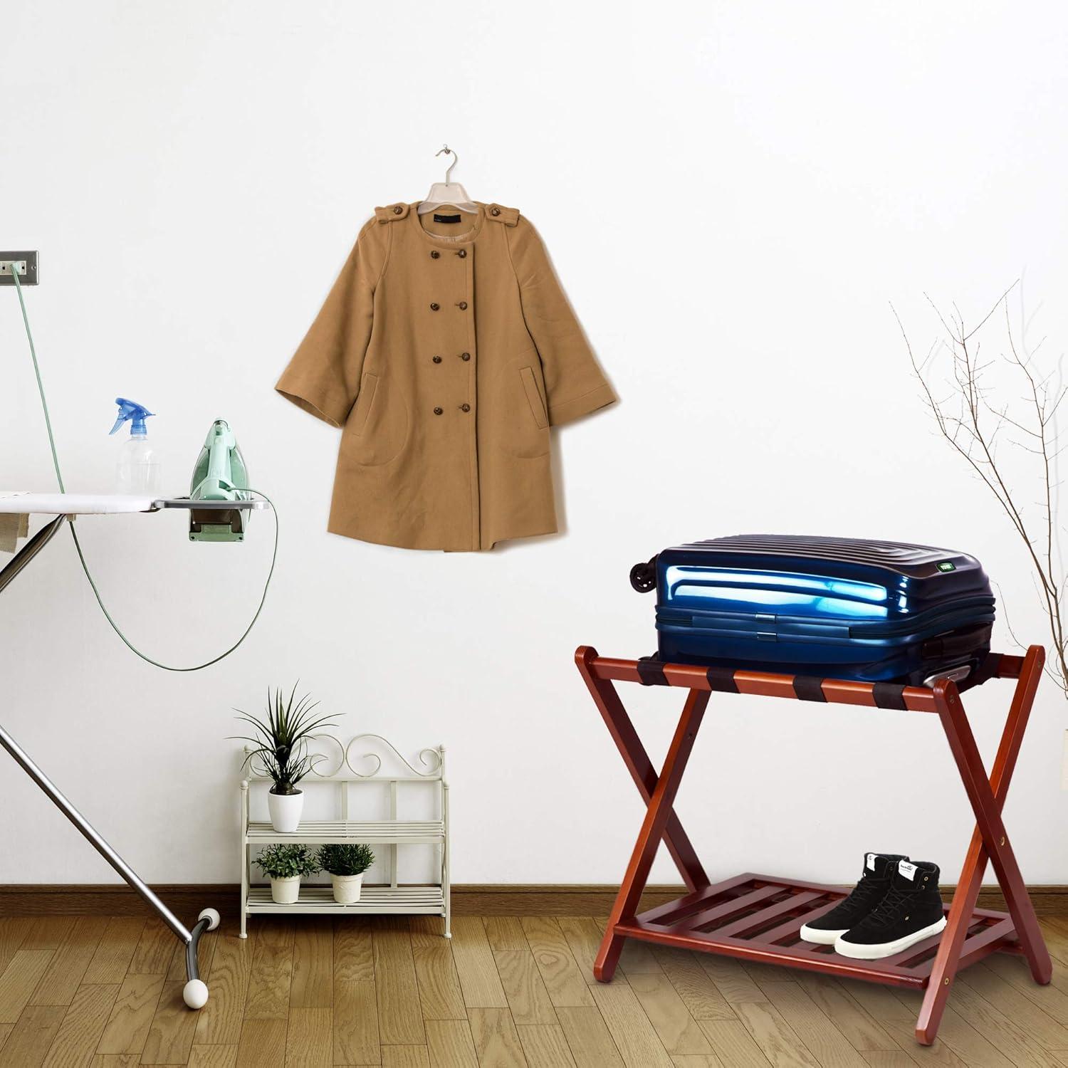 WRIWON Luggage Rack, 26.75" Wide with Shelf