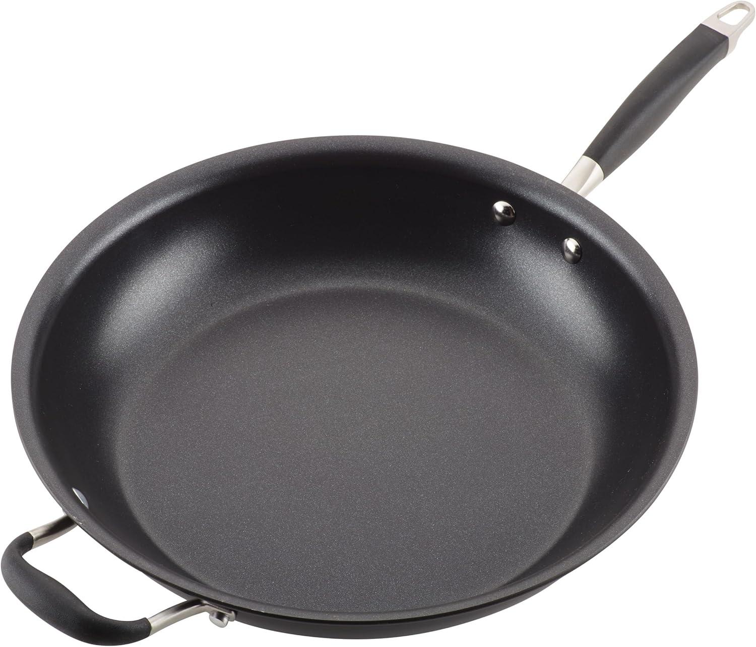 Anolon Advanced Home Hard Anodized Nonstick Frying Pan / Skillet with Helper Handle, 14.5 Inch