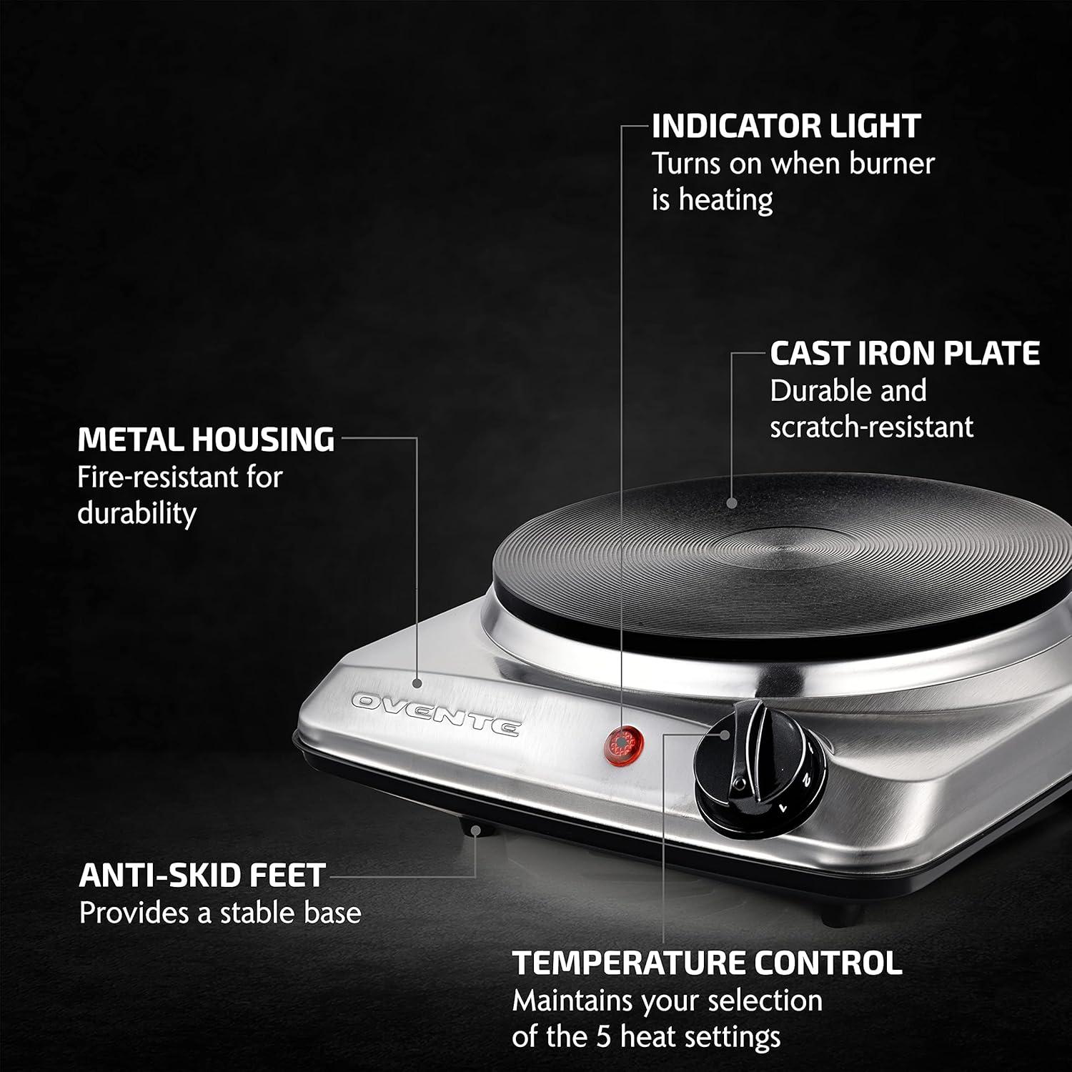 Ovente OVENTE Electric Single Cast Iron Burner