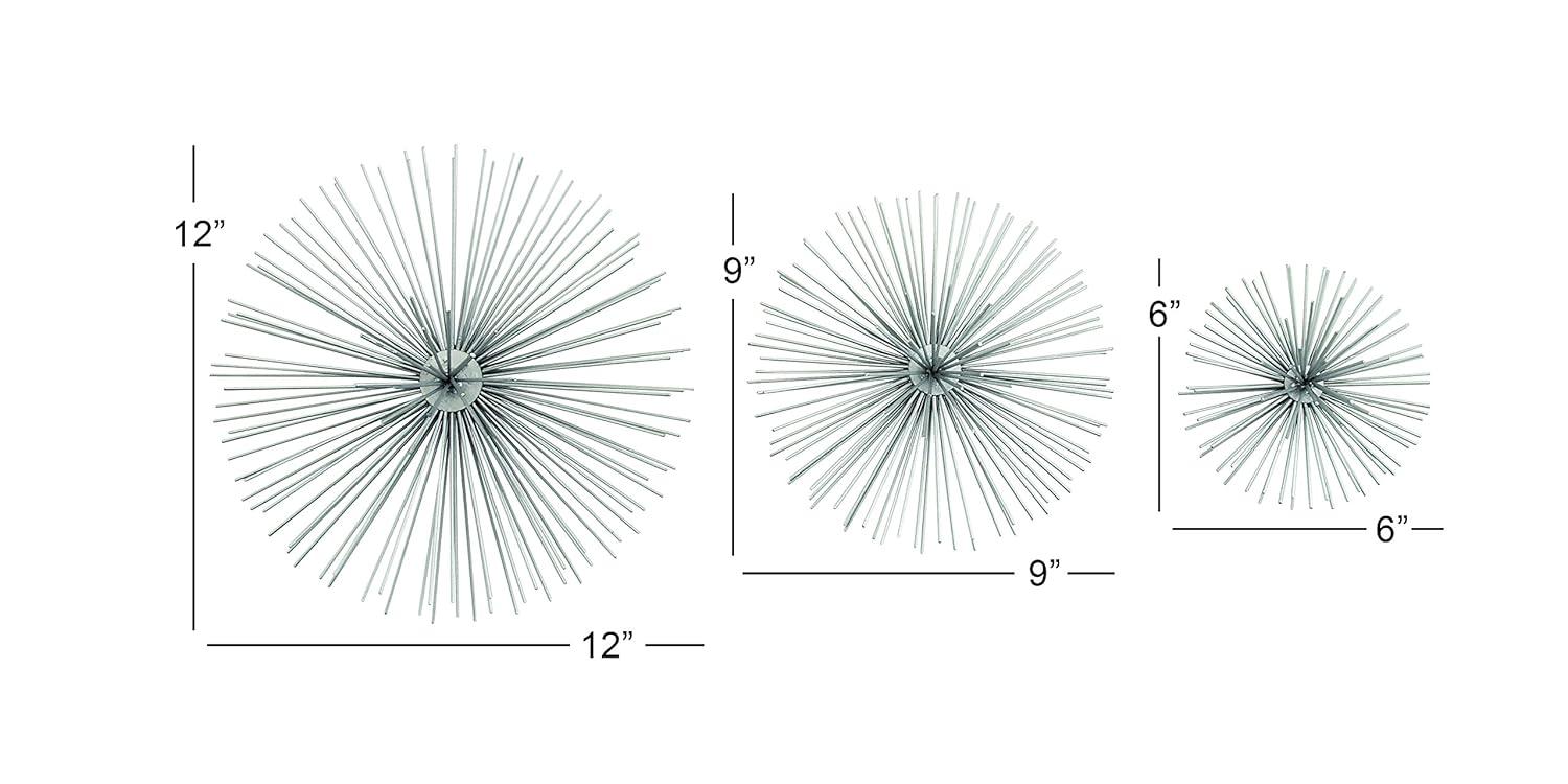 George Oliver Metal 3D Starburst Gold Wall Decor Set