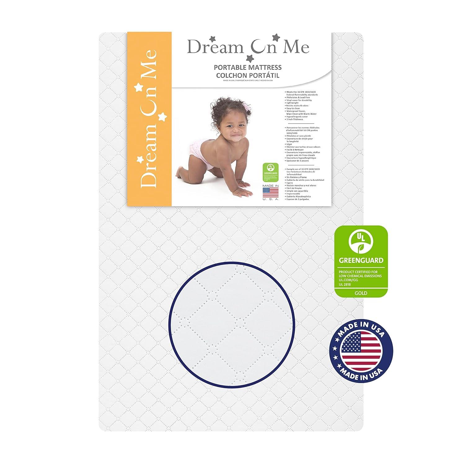 Dream On Me 2-in-1 Mini Convertible Portable Crib
