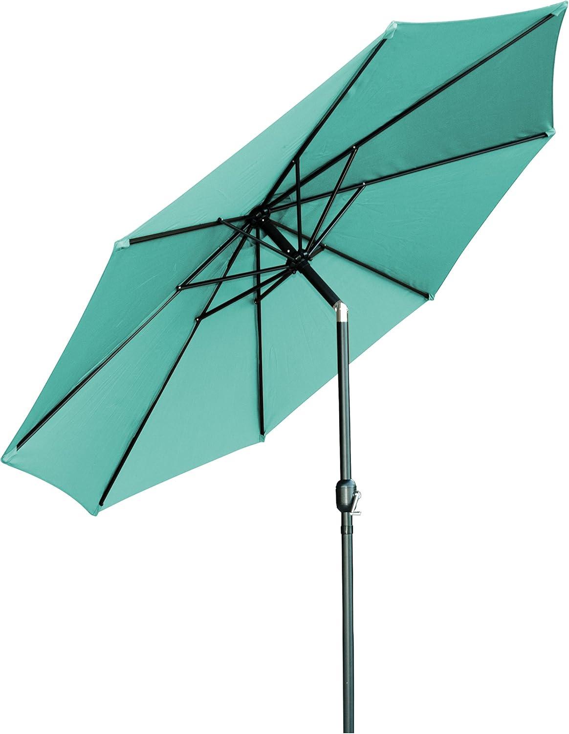 Trademark Innovations 10' Tilt Crank Patio Market Umbrella (Teal)